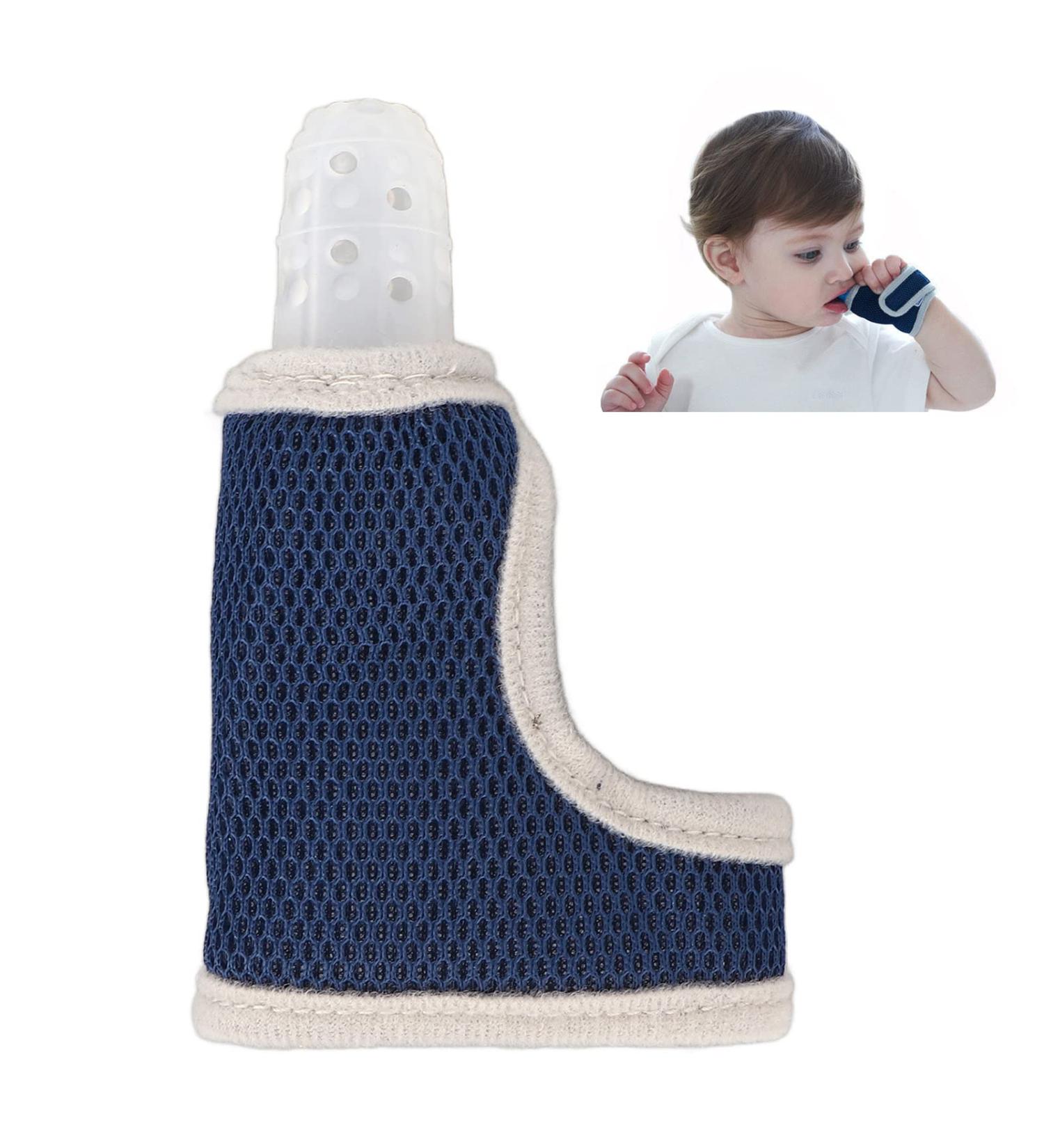 Breathable Silicone Thumb & Finger Protection Bracelet for Babies - Prevents Sucking & Toe Suction (Transparent) - Buy Online on GoSupps.com