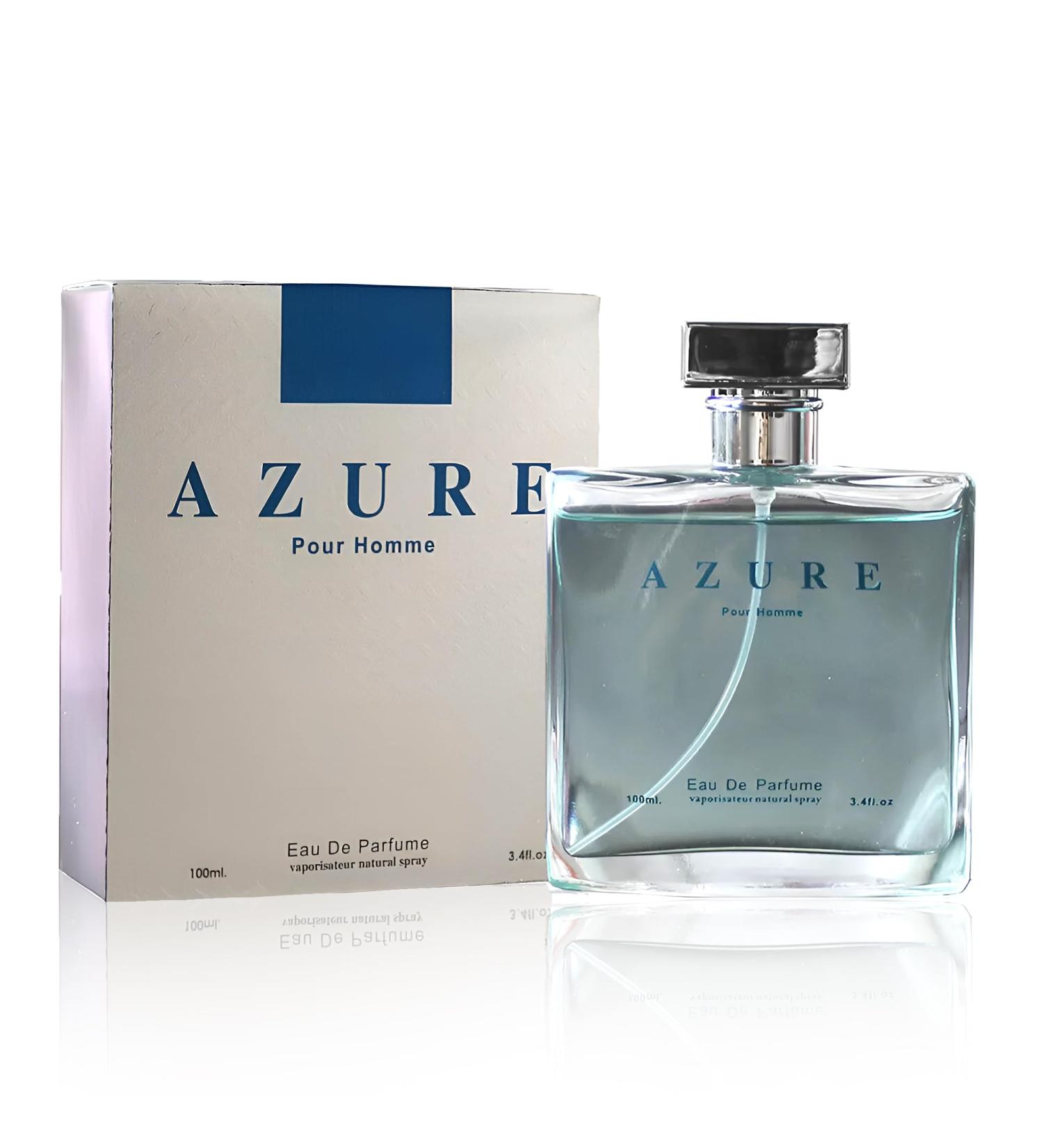 Azure Pour Homme Cologne for Men/Eau de Parfum Natural Spray 3.4 Fl Oz Perfume for Men Suitable for All Skin Type Men Fragrance Daily Used