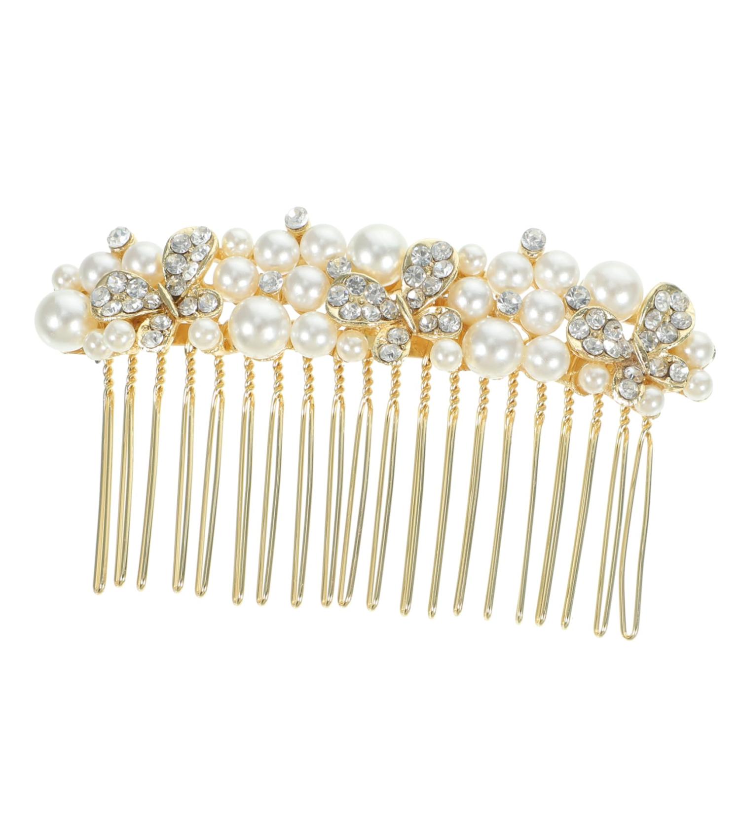 Ipetboom Alloy Rhinestone Hair Comb Wedding Hair Clip Pearl Clips for Hair Wedding Headpiece for Bride Diamond Headpiece Tiara Bridal Headdress Bridesmaid Crystal Accessories Rhinestones - Buy Online on GoSupps.com