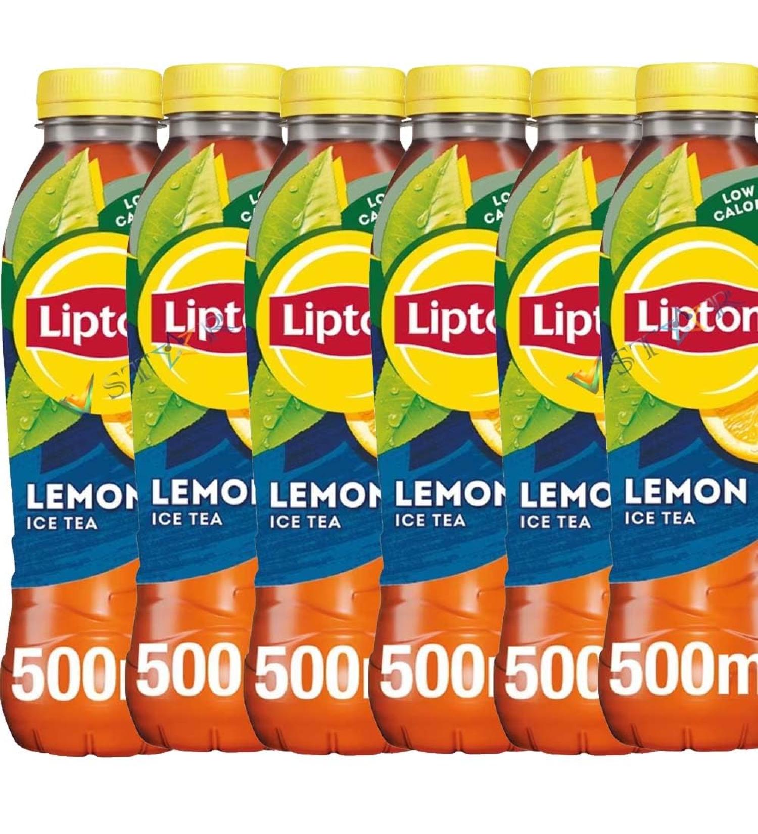 Lemon & Ice Tea Peach Still Soft Drink 500ml (6 Bottles Lemon Ice Tea 500ml) Lipton Lemon Ice Tea 500ml 6 Bottles