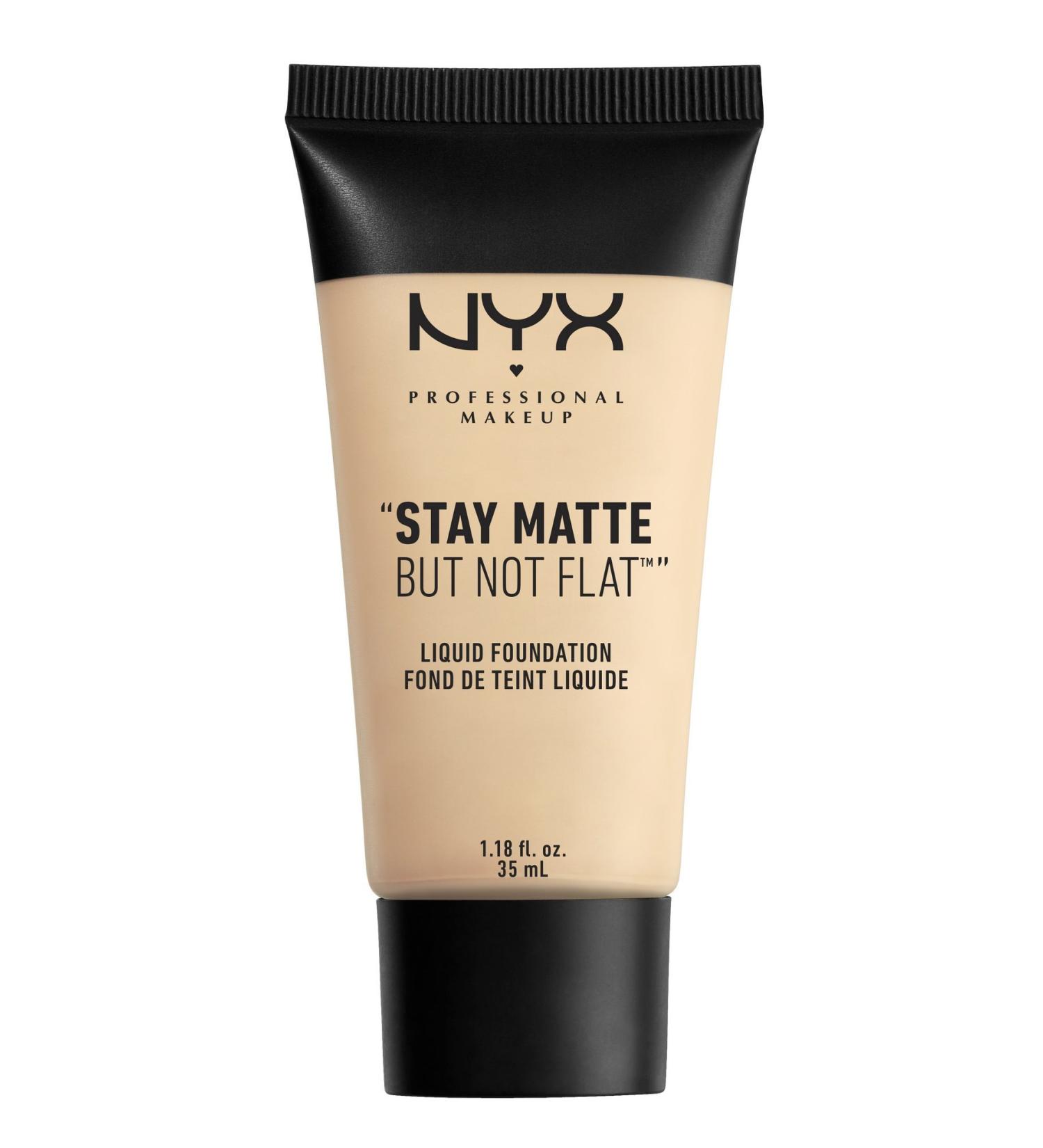 NYX Stay Matte Not Flat Liquid Foundation Ivory SMF01 - Lightweight Coverage - Buy Online on GoSupps.com