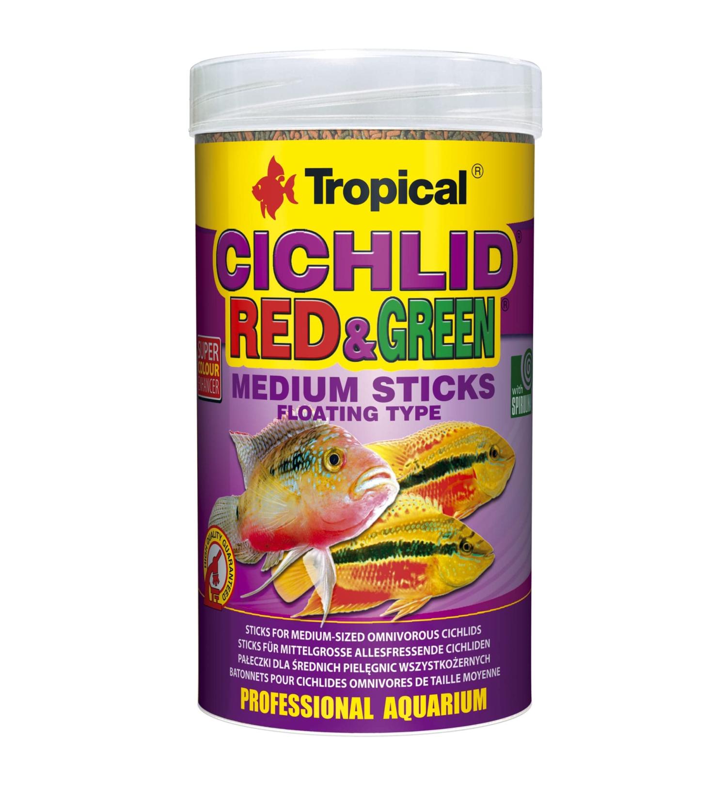 Cichlid Red&Green Medium Sticks 250ml / 90g - Sticks for medium-sized omnivorous cichlids