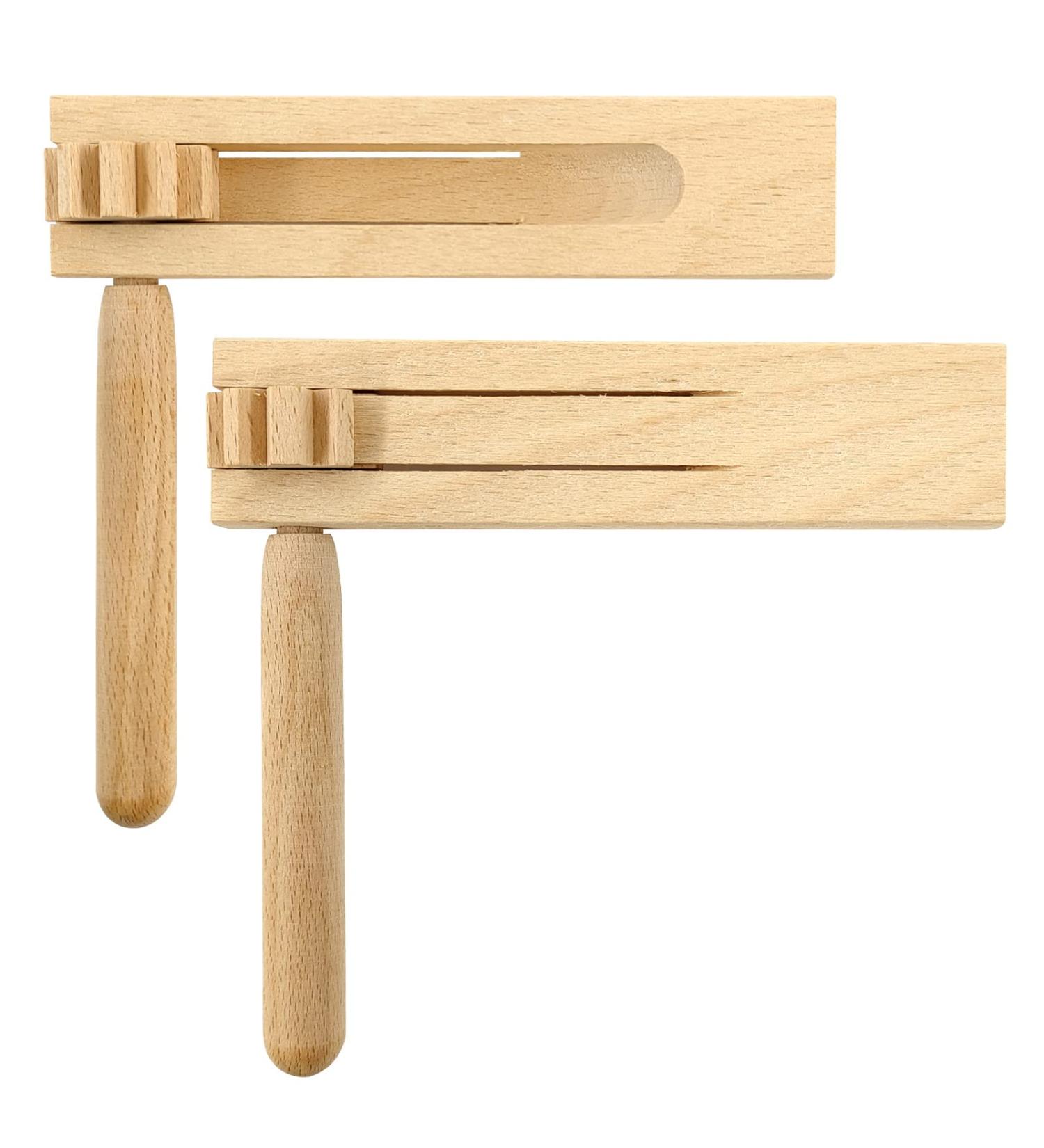 Wooden Ratchet Noise Maker - 2 Pieces | Kids Musical Instrument for Parties Events & Games - Buy Online on GoSupps.com