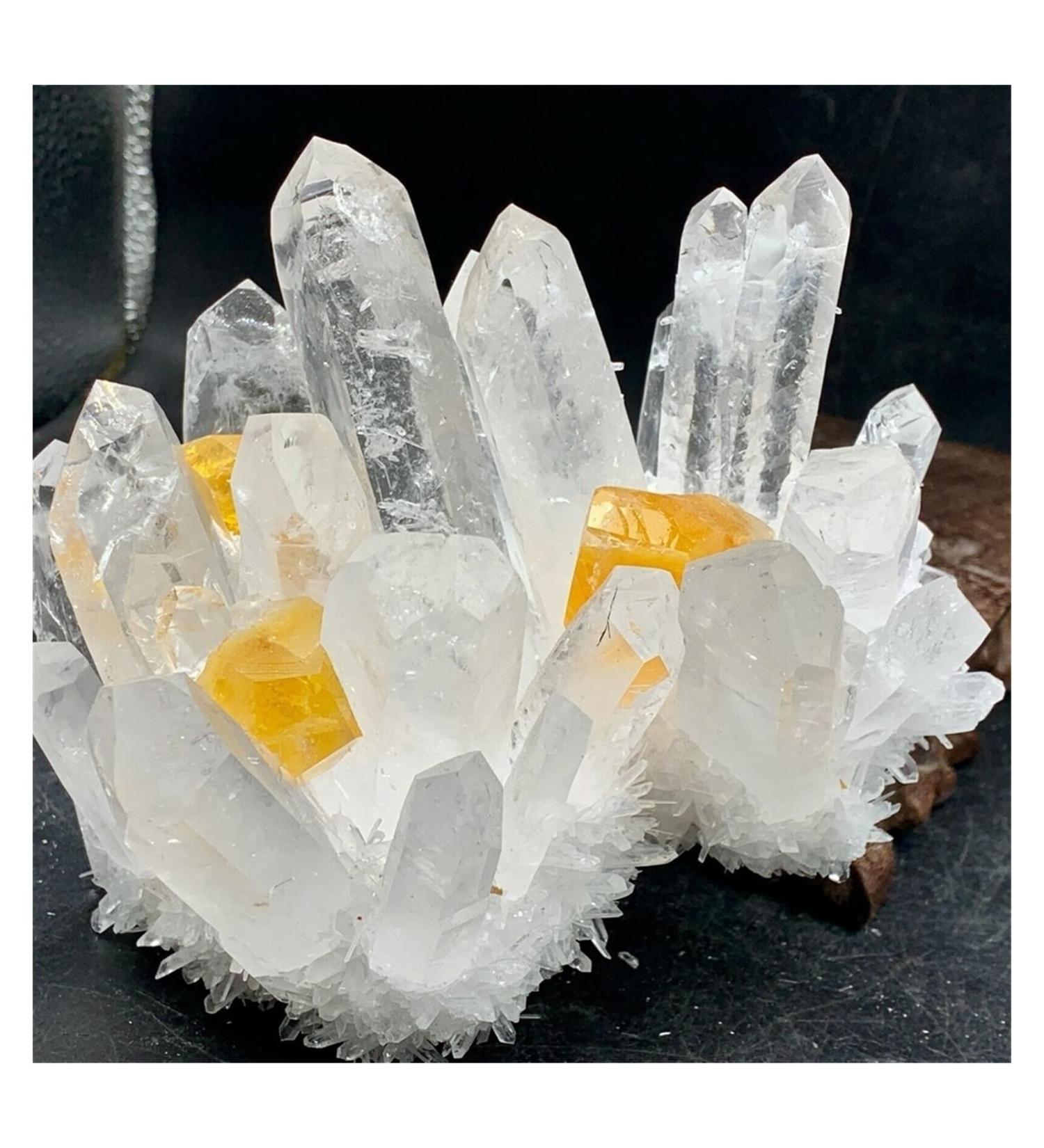 Natural Crystal Rough 500g Natural Quartz White Yellow Crystal Cluster Home Decoration Wedding Decoration - Buy Online on GoSupps.com
