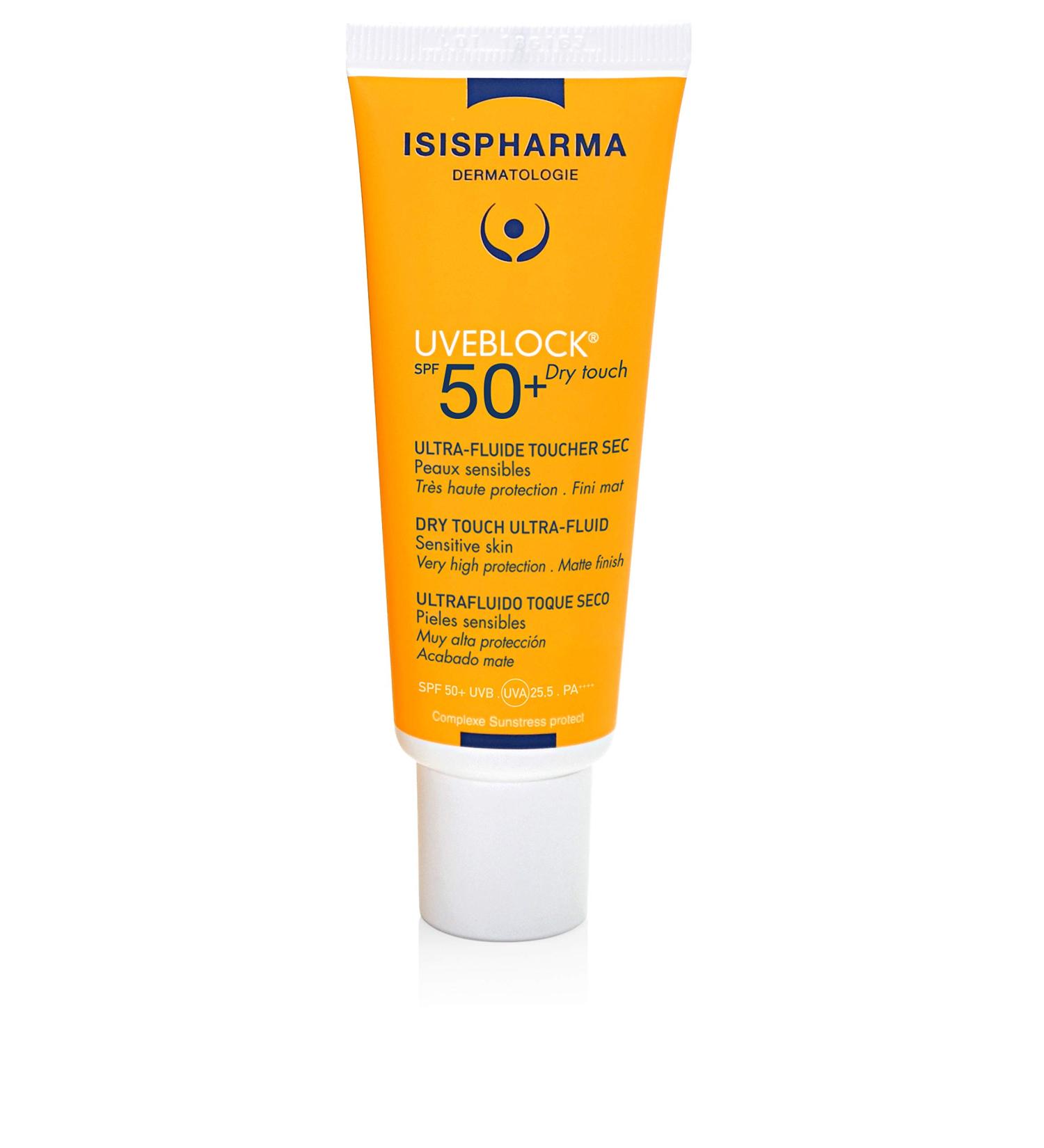 Isispharma Uveblock SPF50+ Dry Touch 40ml - Best Sunscreen for All Skin Types | High Protection UV Defense - Buy Online on GoSupps.com