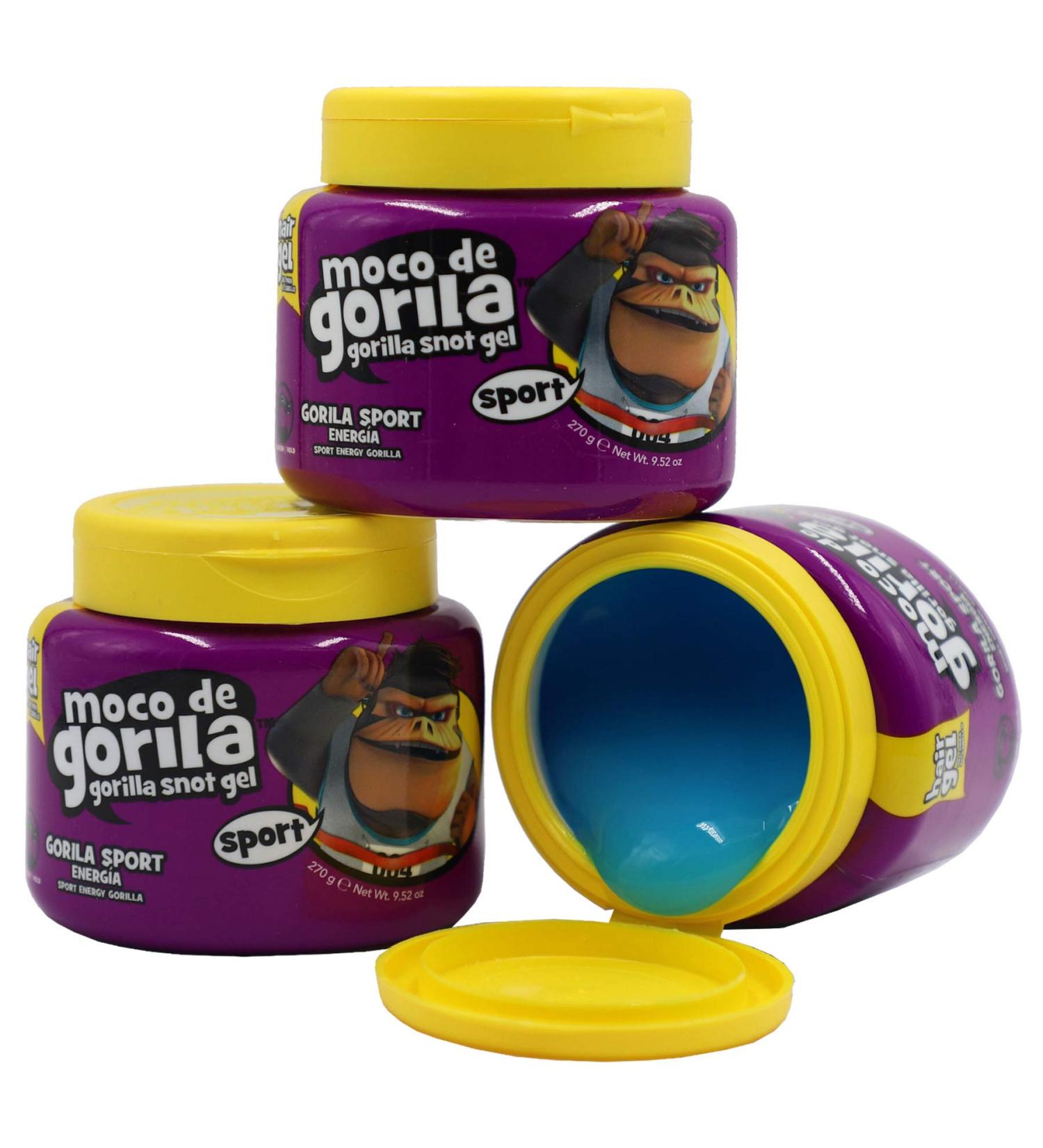 Moco de Gorila Gorilla Snot Gel Sport Energy Hair Styling Gel - 3-Pack, Long-Lasting Hold & High Fixation - Lavender Scent, 9.52 Oz Jars - Buy Online on GoSupps.com