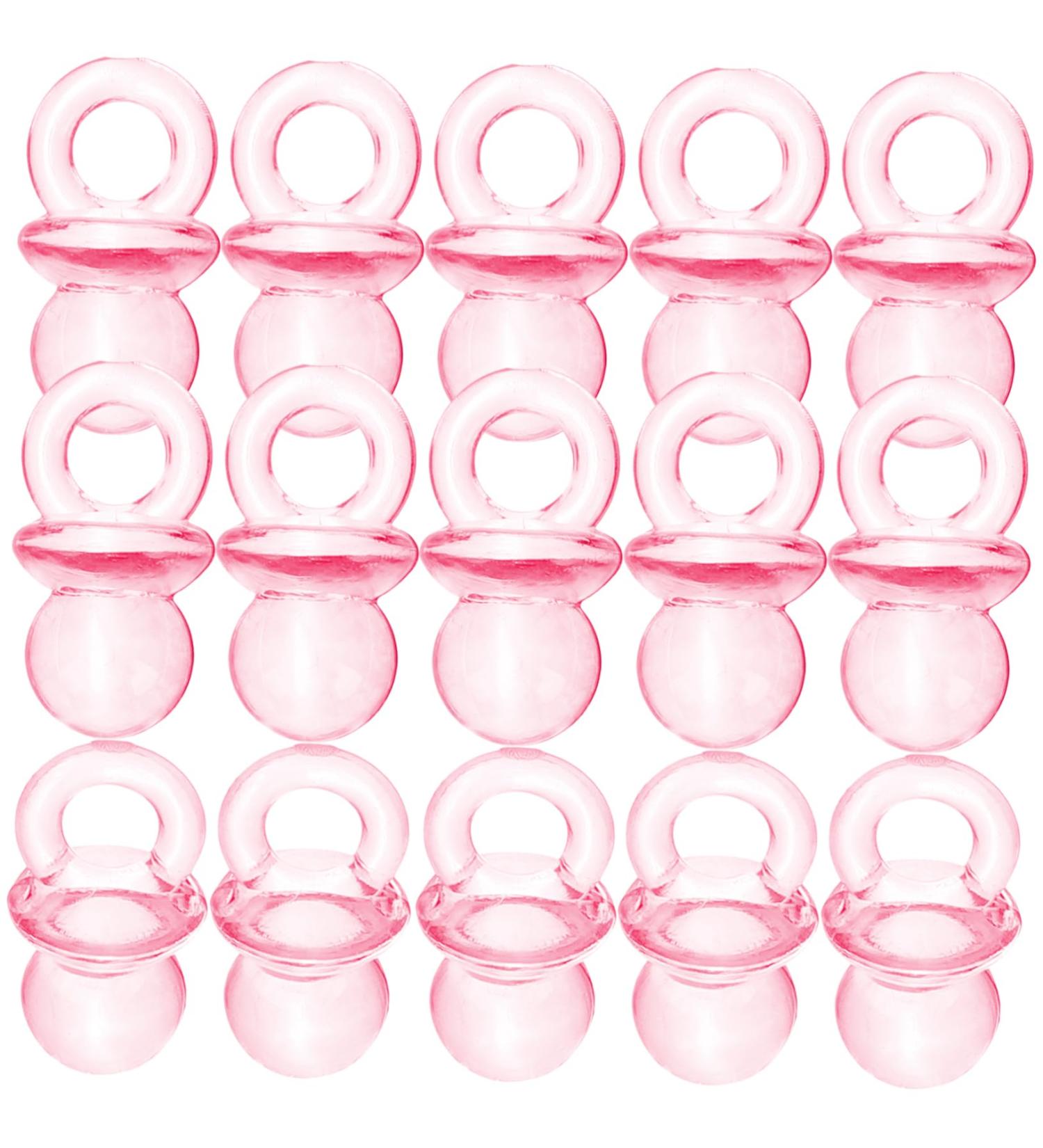 100 Pieces Baby Pacifiers - Blue/Shiny Baby Shower Toys | DIY Accessories & Acrylic Chupones - Pack of 1 - Buy Online on GoSupps.com