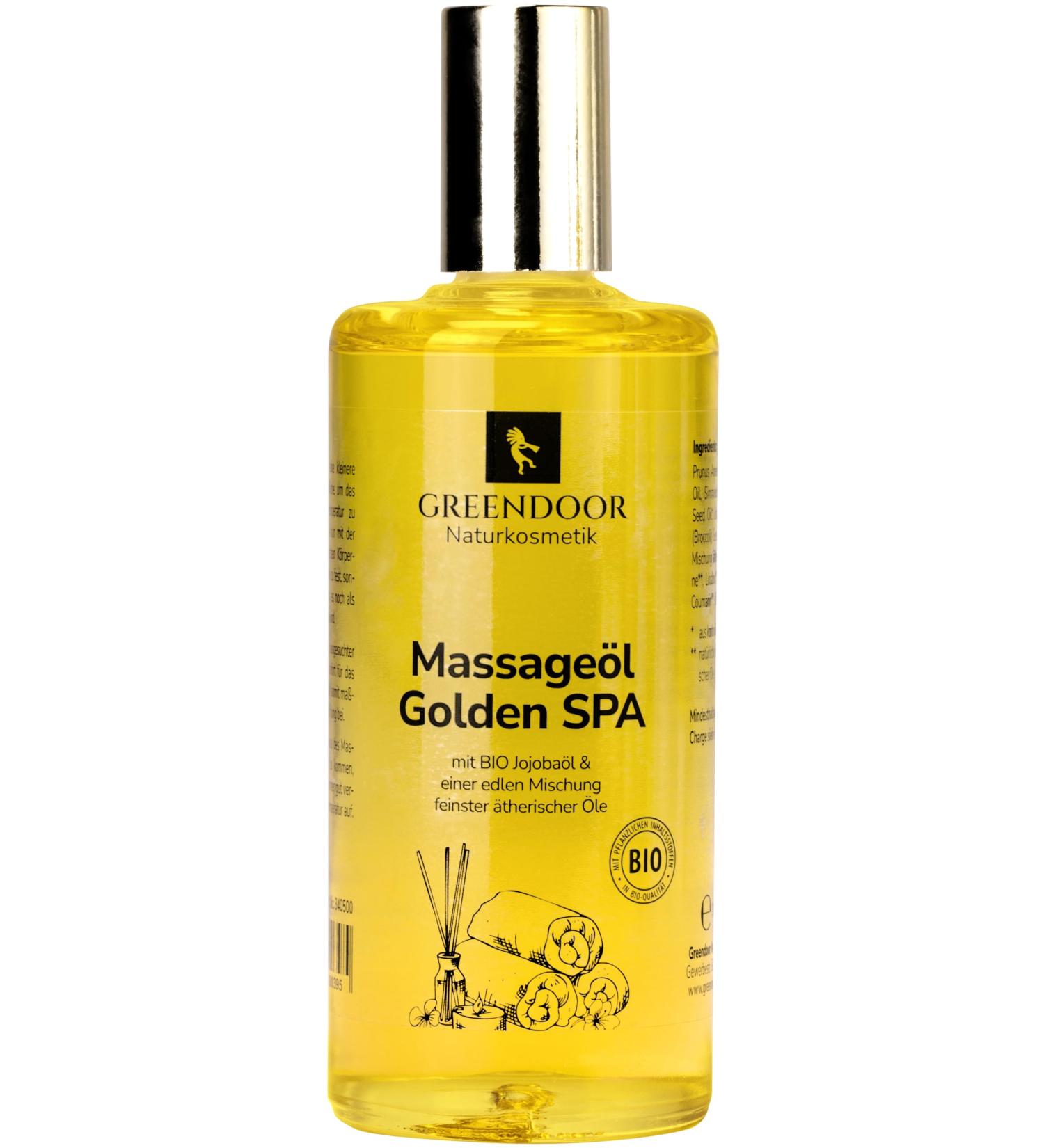 Greenendoor Relaxing Massage Oil 100ml - Vegan Organic Jojoba & Apricot Oil - Spa Quality Natural Fragrance - Ideal Gifts for Wellness - Buy Online on GoSupps.com