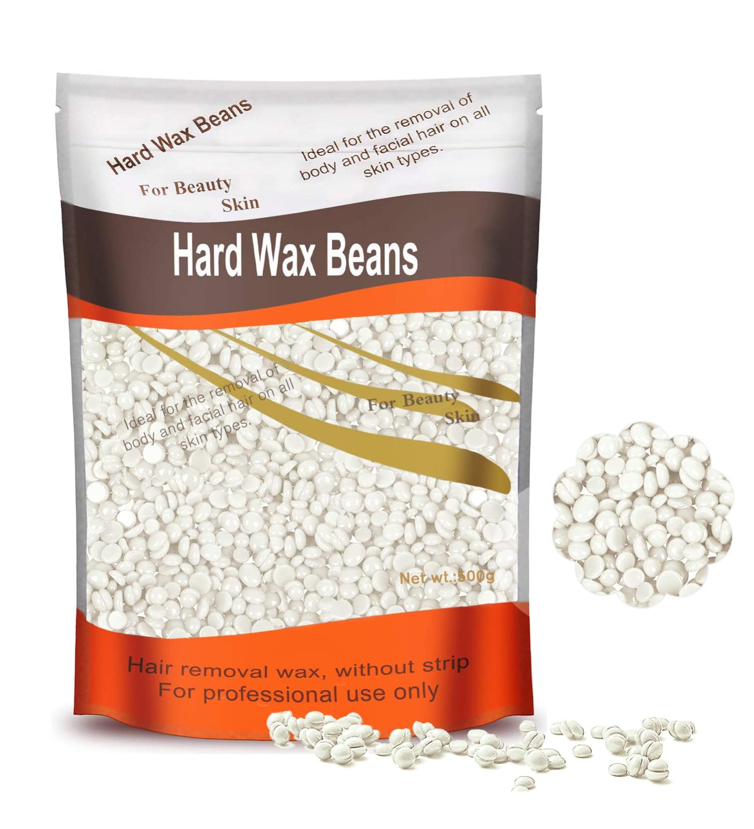 500g Professional Hard Wax Beads for Painless Hair Removal - Full Body, Face, Bikini Line (Pearl) - Buy Online on GoSupps.com