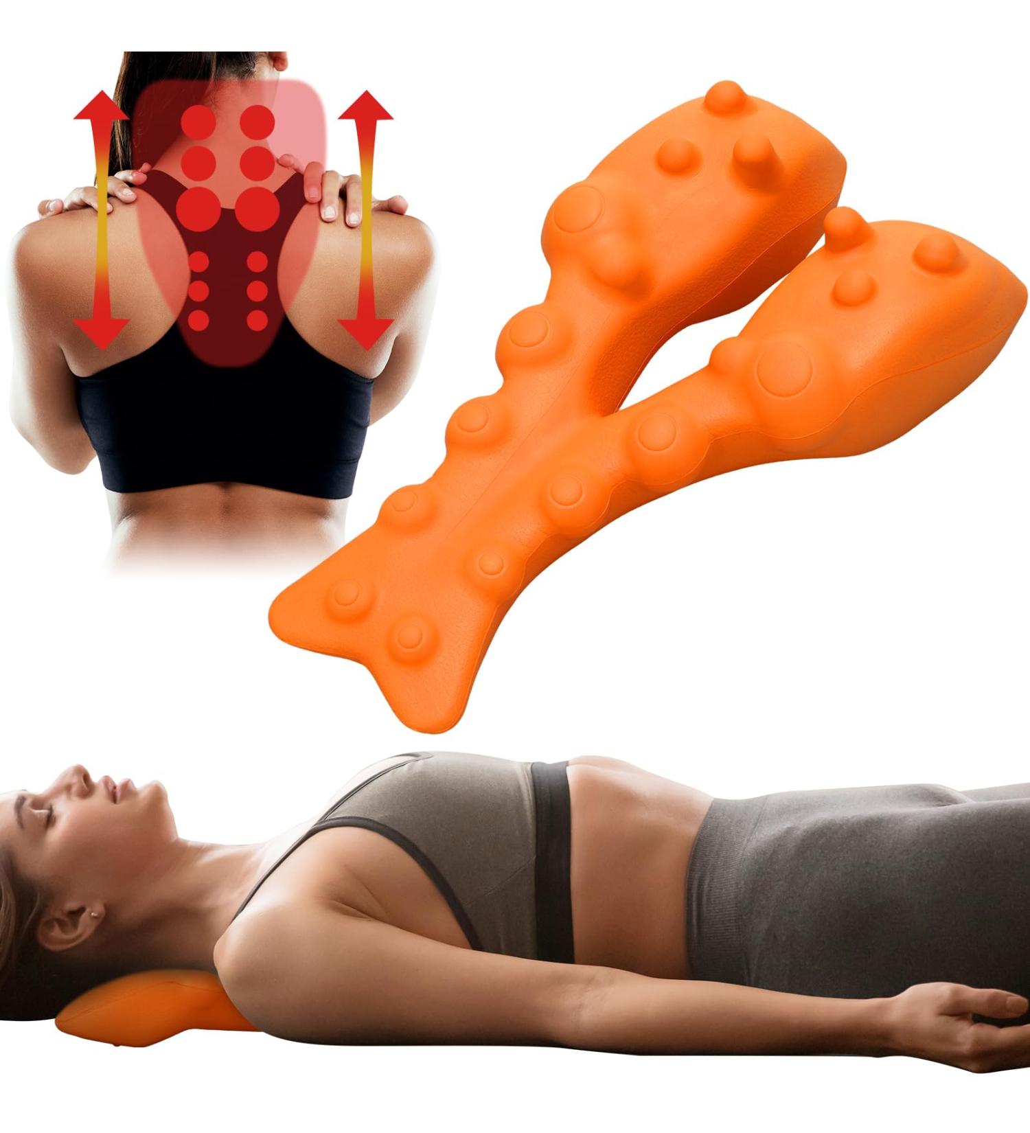 RelieflyLab Trapezius Stretcher & Neck Massager - Trigger Point Massage Tool for Shoulder & Back Tension Relief - Buy Online on GoSupps.com