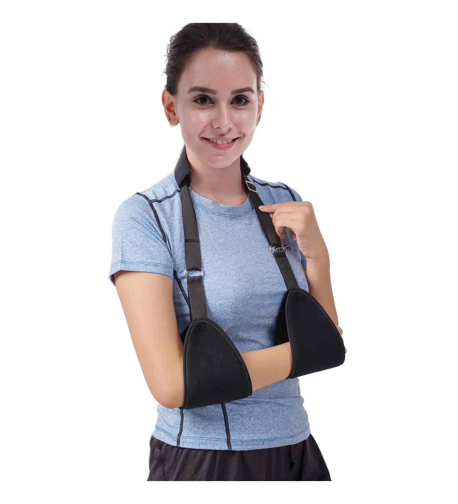 Triangle Dislocated Arm Sling - Medical Shoulder Immobilizer for Rotator Cuff Wrist & Elbow Support - Lightweight & Comfortable Brace for Broken & Fractured Arms - Buy Online on GoSupps.com