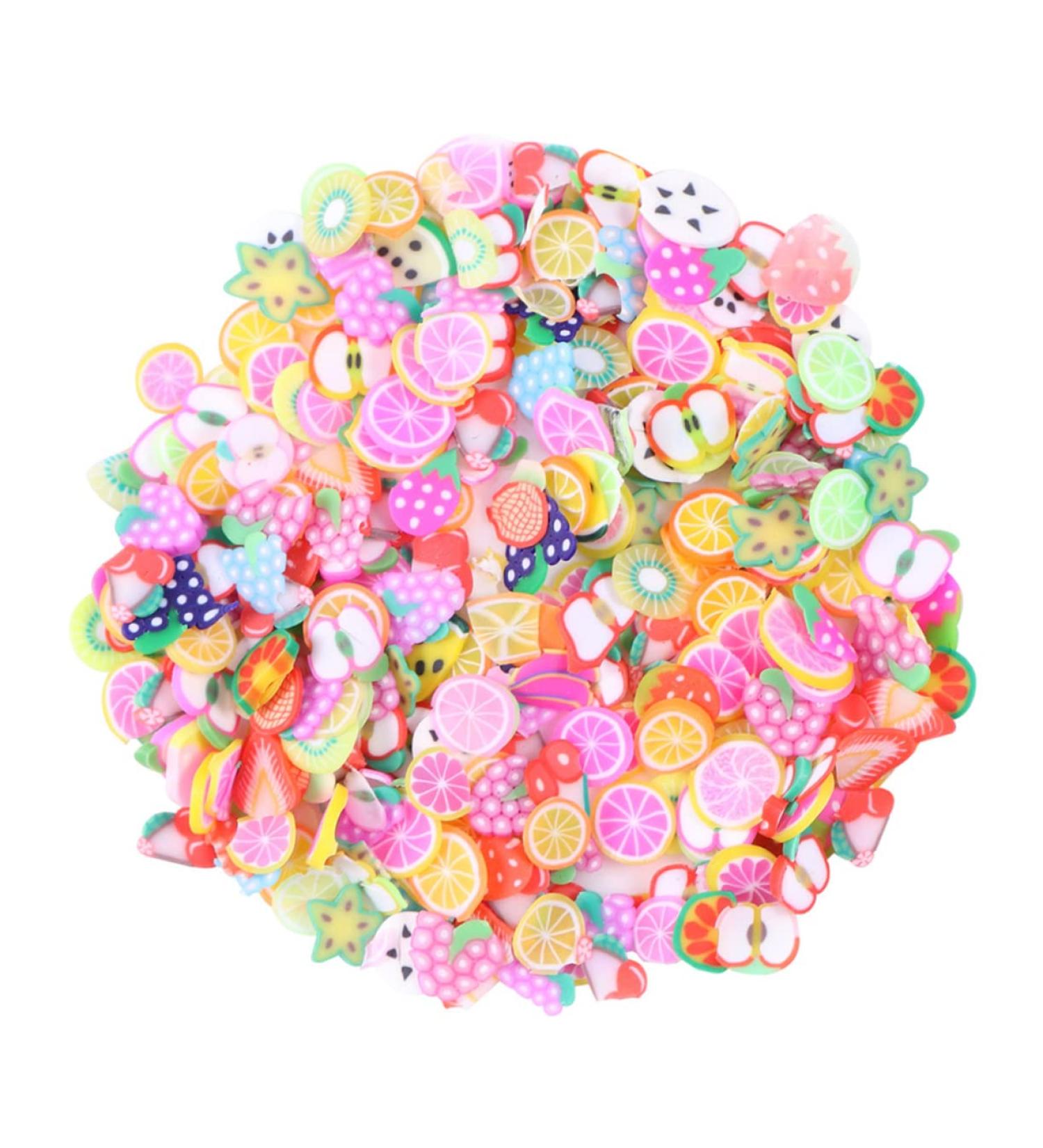 Ipetboom Flower Decor 3200pcs Flower Ornaments Nail Slice Decorations Polymer Clay Slices for Nail Slice Nail Decoration Nail Charms Nail Decorations Clay Slice Nail Art Fruit Slices Love - Buy Online on GoSupps.com