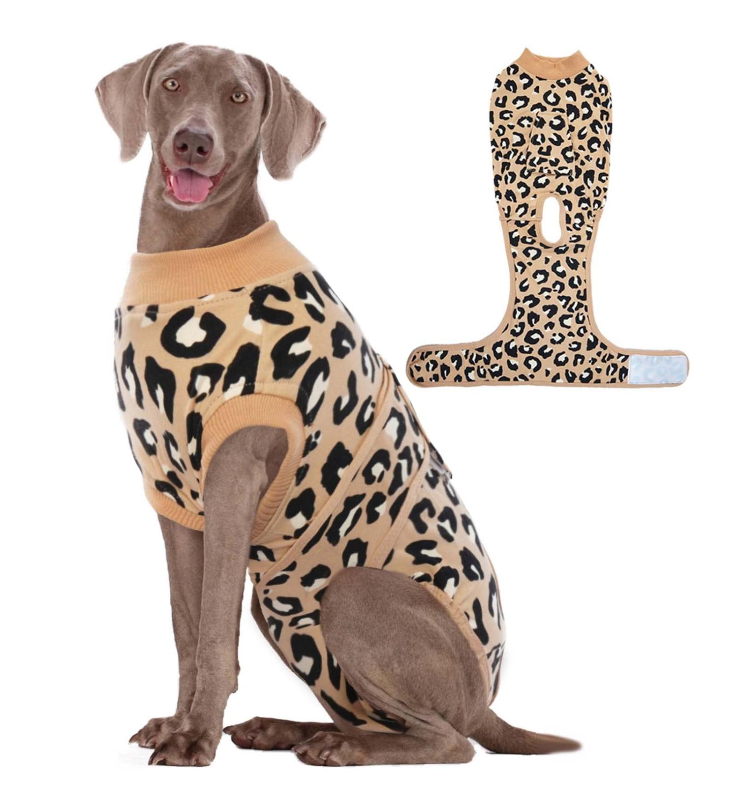 Kuoser Dog Body for Post-Op Recovery | Breathable Anti-Lick Suit for Male & Female Dogs | XL Dark Brown - Buy Online on GoSupps.com