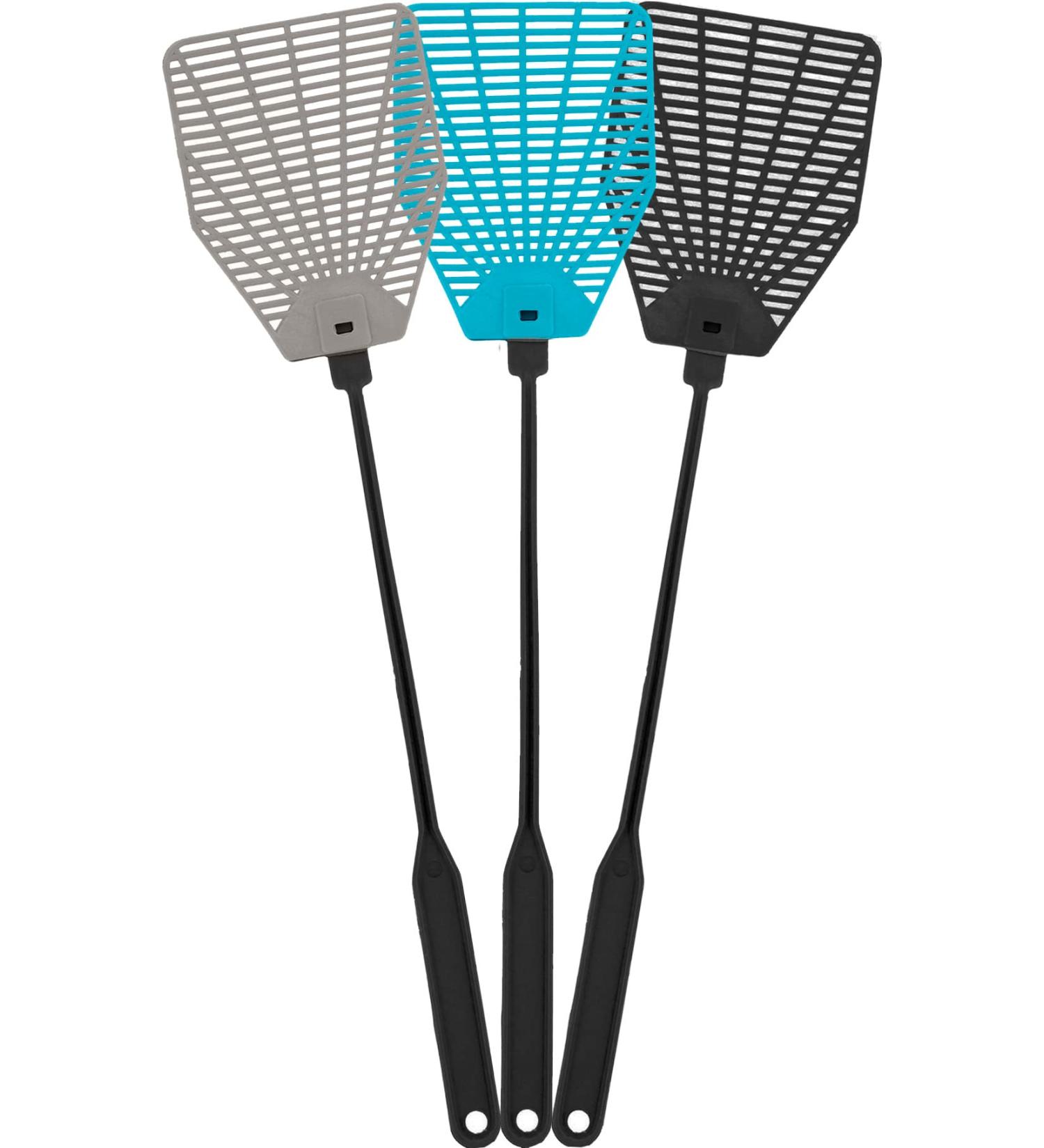 OFXDD Rubber Fly Swatter Pack - Long, Heavy Duty, Total Random Colors (3 Pack) - Buy Online on GoSupps.com