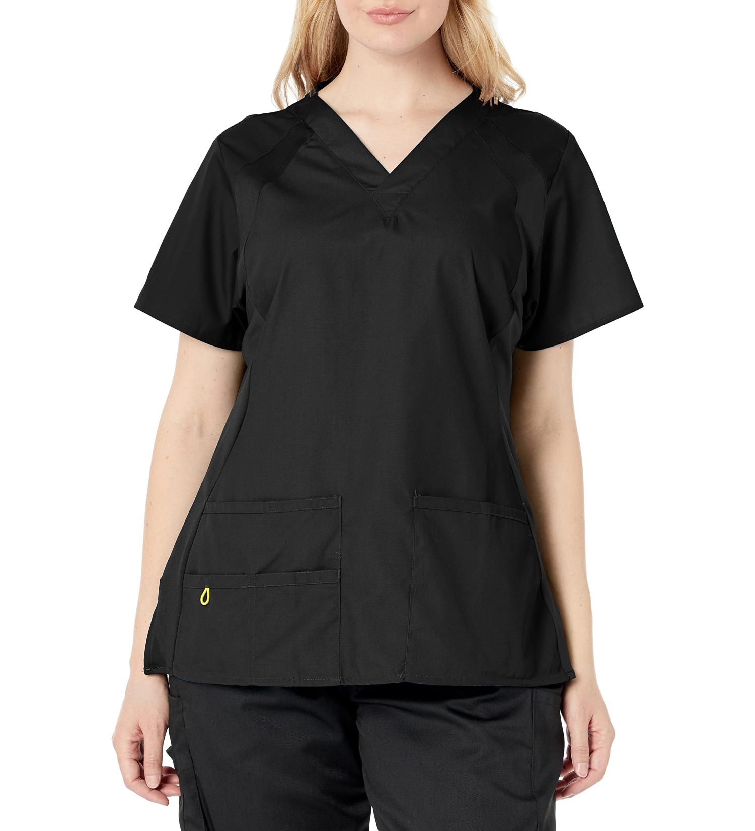 WonderWink Origins Lima Scrub Top - Women's 3X-Large Black - Buy Online on GoSupps.com