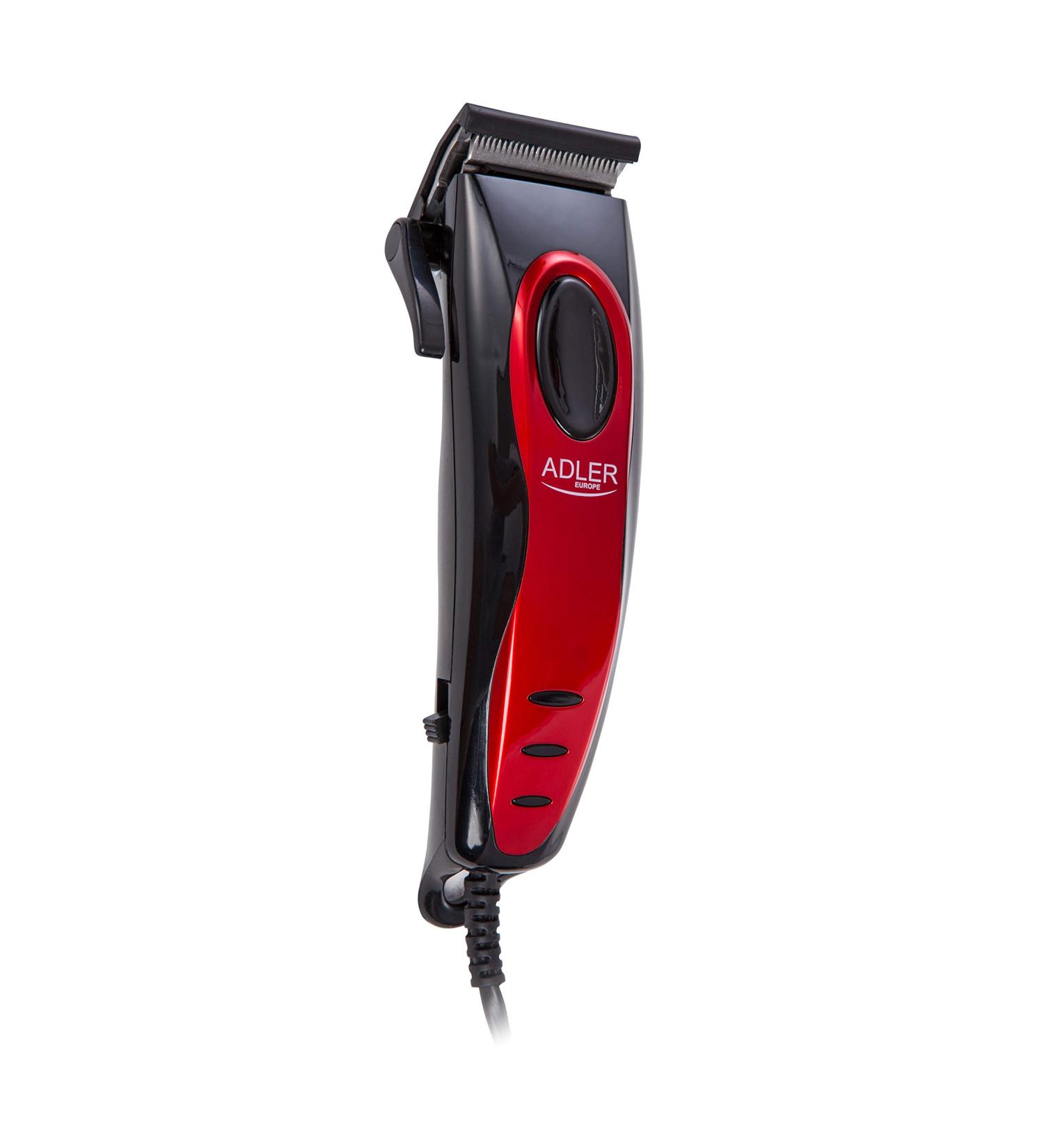 ADLER AD2825 Hair Clipper - Glossy Red Steel Design Multi-Colour One Size | International Shipping Available - Buy Online on GoSupps.com