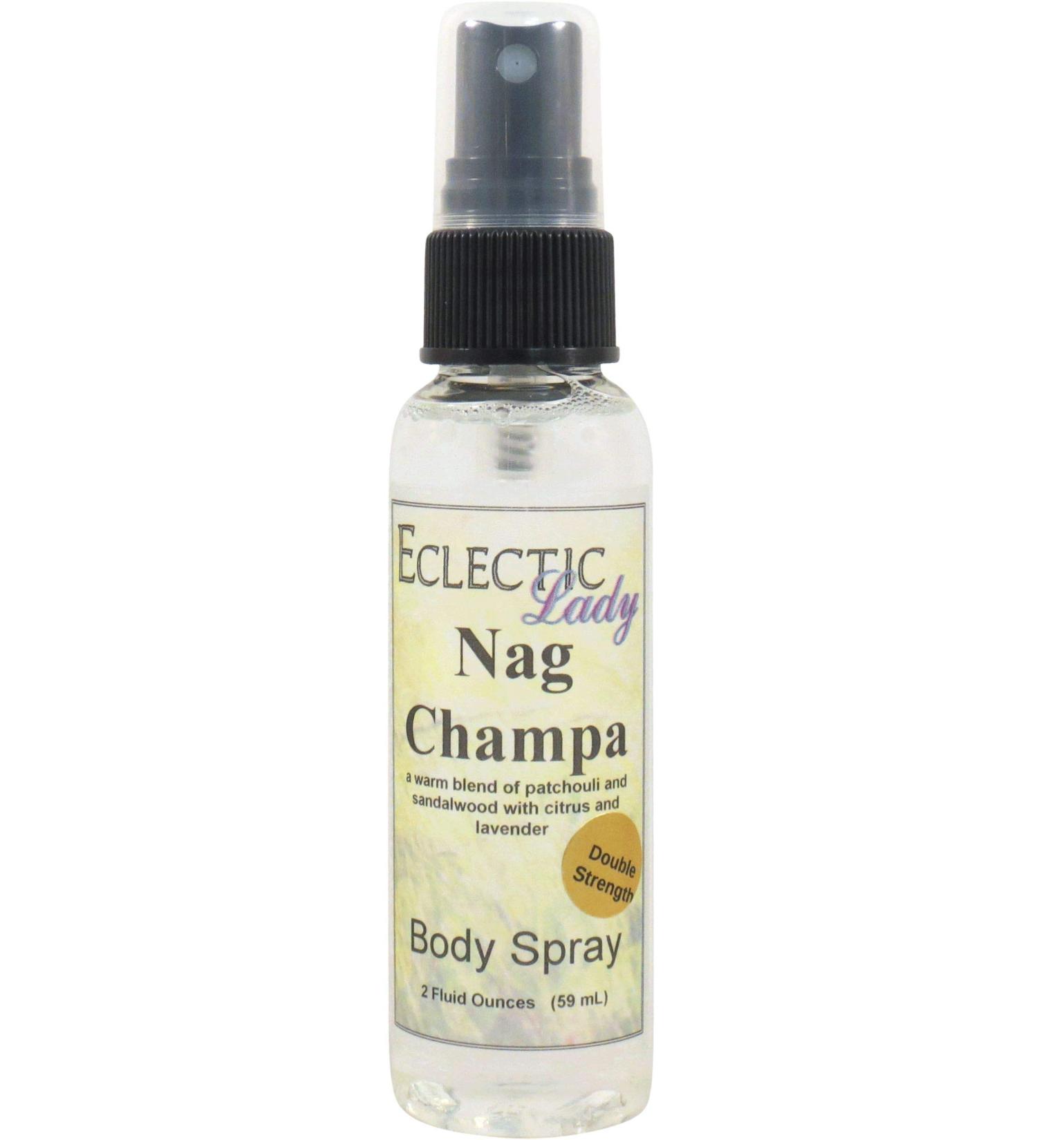 Nag Champa Body Spray (Double Strength) 2 ounces Body Mist for Women with Clean Light & Gentle Fragrance Long Lasting Perfume with Comforting Scent for Men & Women Cologne with Soft Subtle Aroma 2 Fluid Ounces (Double Strength) - Buy Online on GoSupps.com