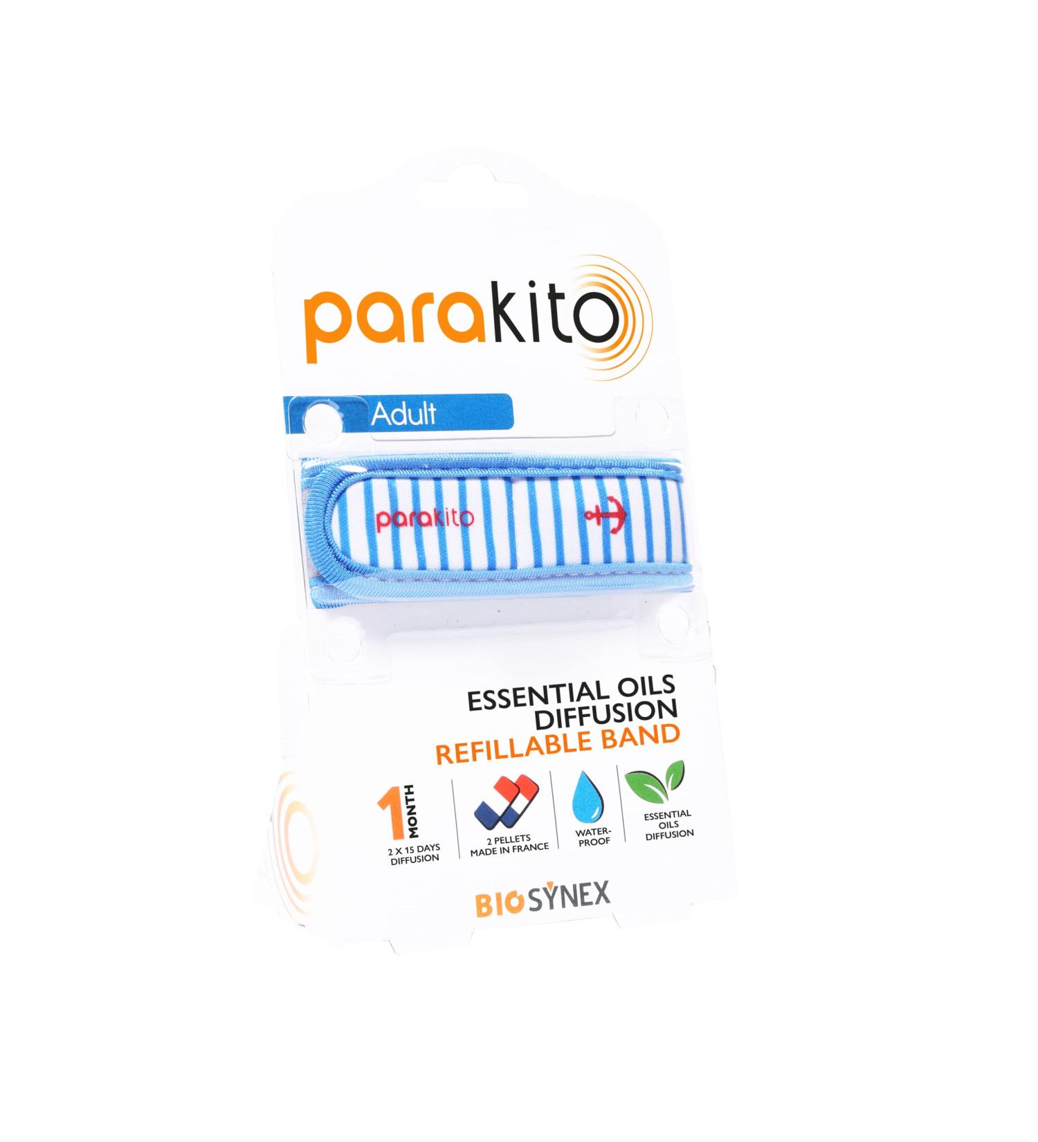 PARA'KITO Essential Oil Diffusion Mosquito Wristband (Marine)