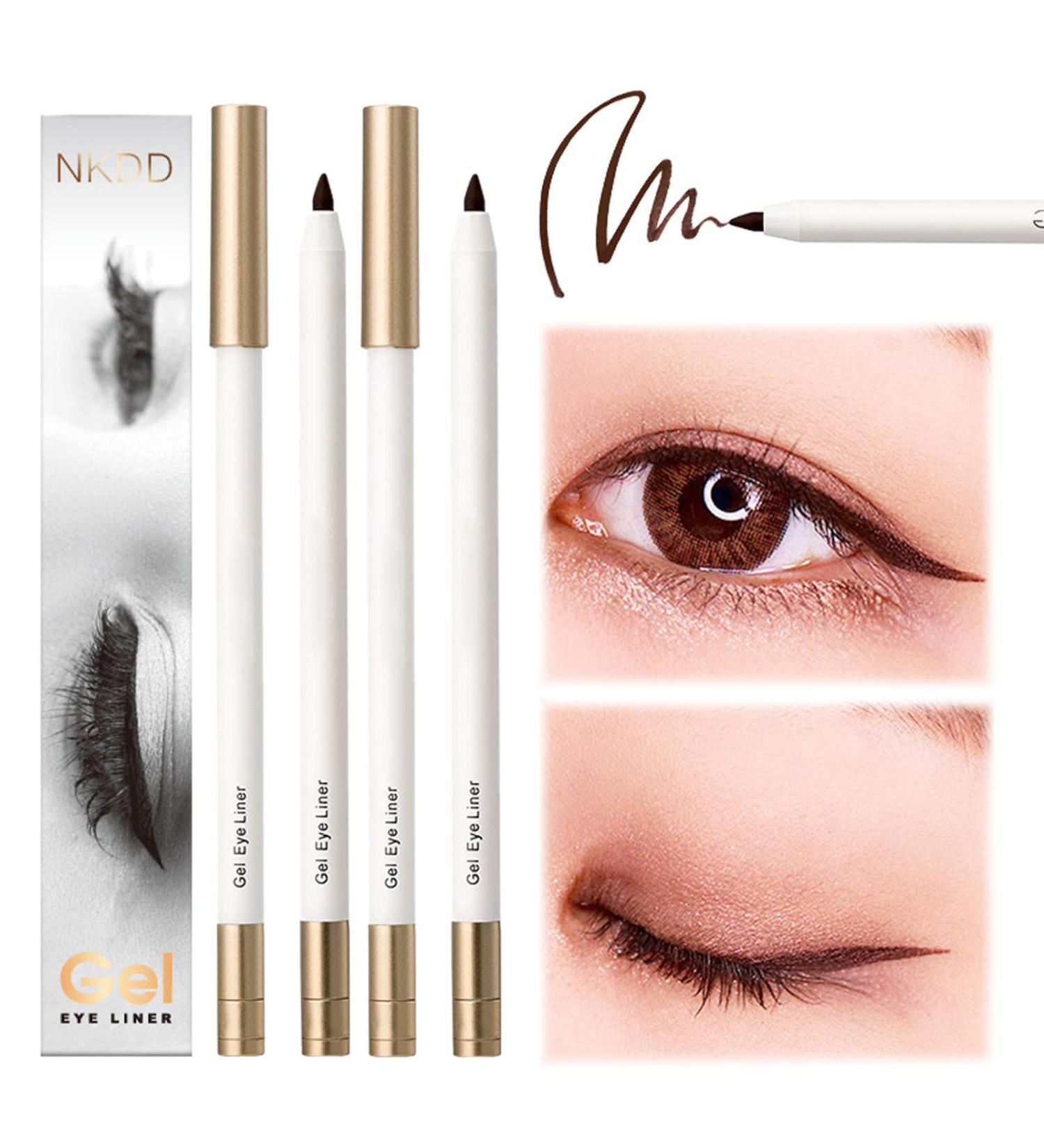 DADASHAO Waterproof Long-Lasting Brown Eyeliner Pencil - 4pc Set | Smudge-proof, Sweat-proof, Quick Drying Eye Makeup Pencils - Buy Online on GoSupps.com