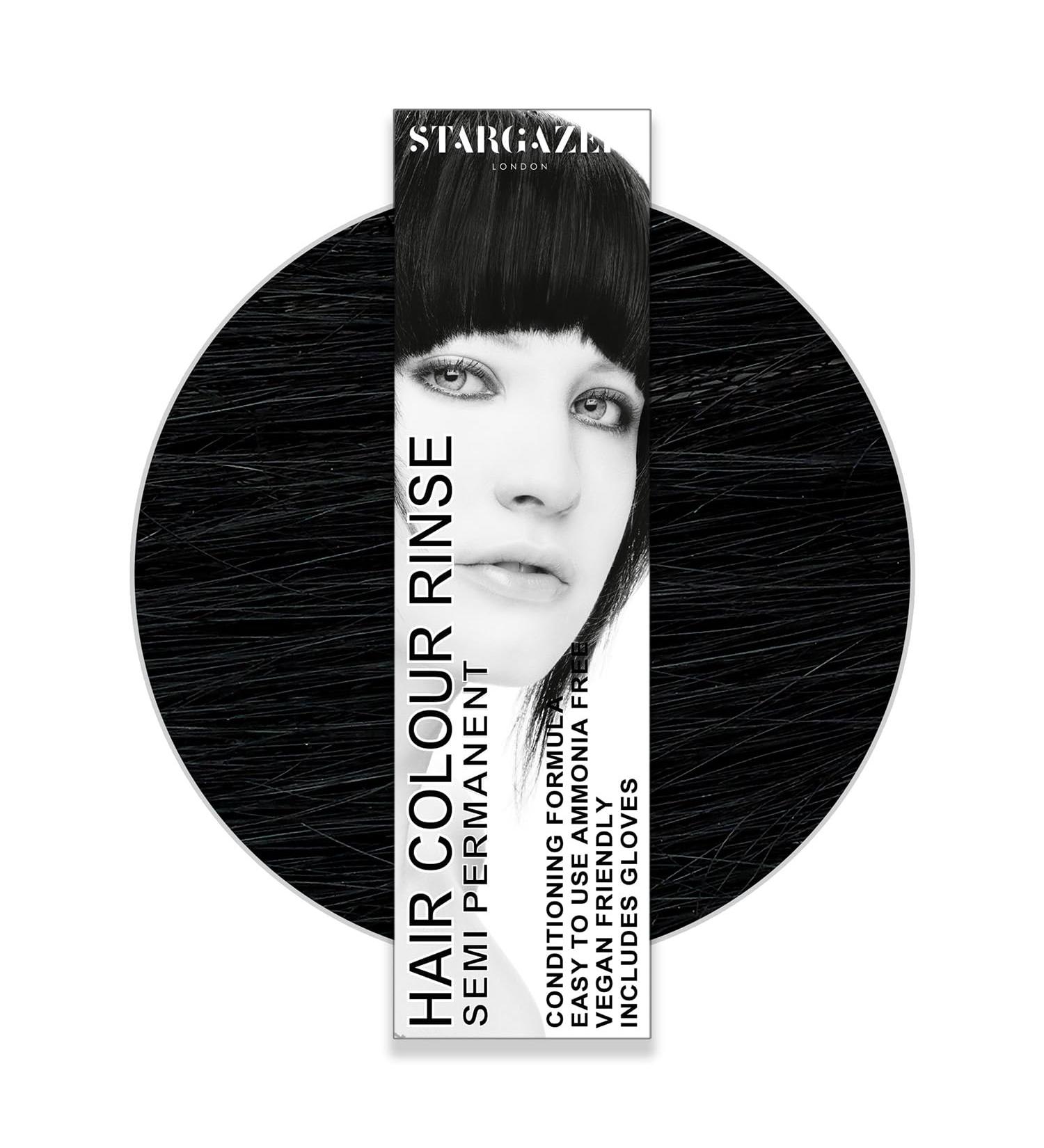 Stargazer Pitch Black Semi-Permanent Hair Dye - 70ml (1 Pack) | International Shipping Available - Buy Online on GoSupps.com