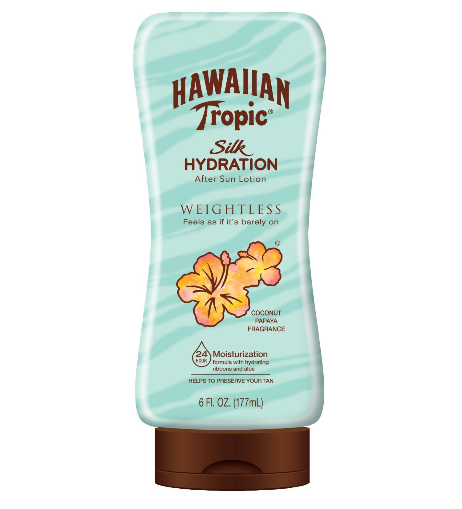 Hawaiian Tropic Silk Hydration Weightless After Sun Lotion - Coconut Papaya 6 fl oz - Buy Online on GoSupps.com