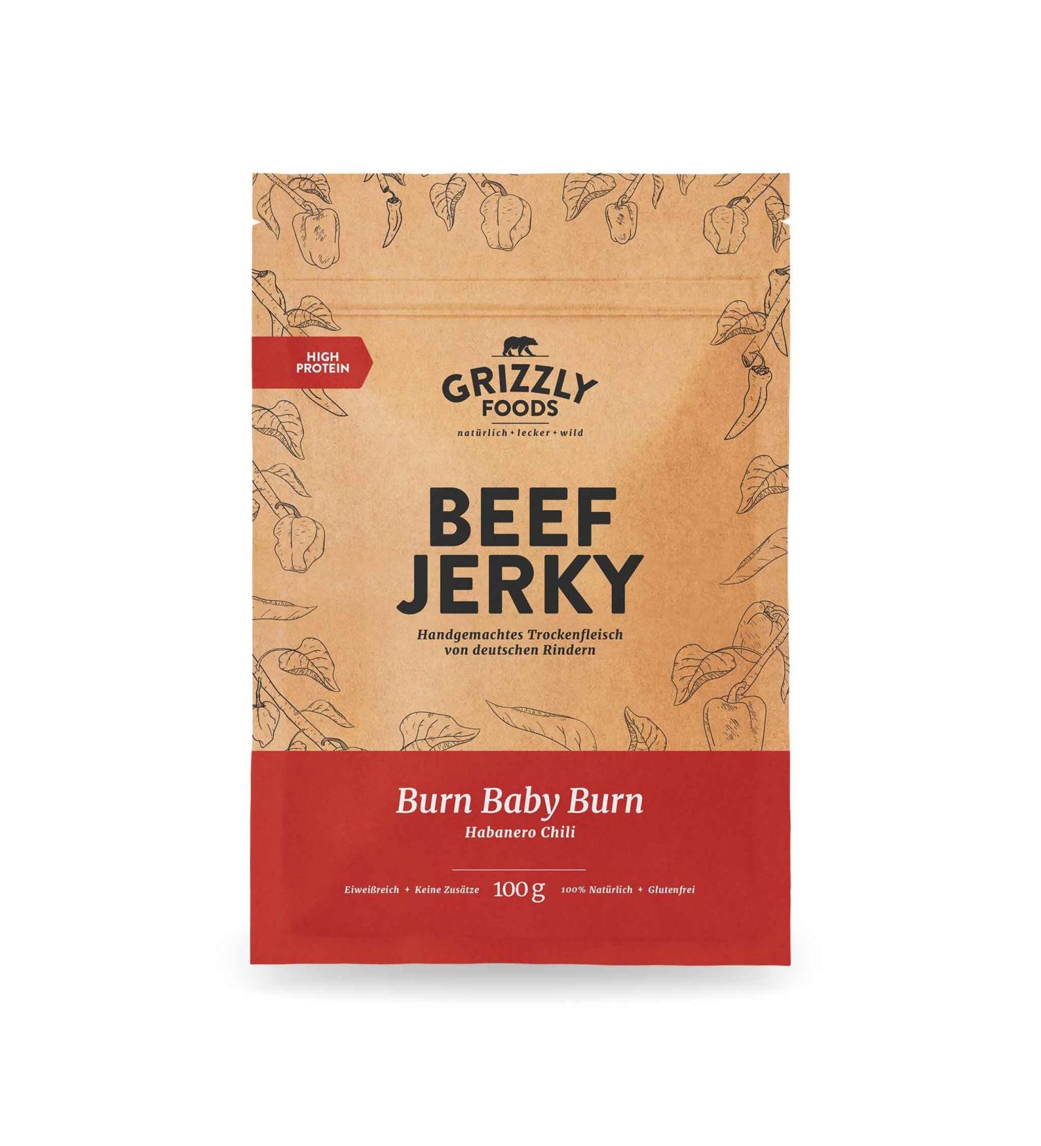 Buy Premium German Beef Jerky - 10-Pack (10 x 100g) - Dry Meat Delicacy - Perfect for Snacking! - Buy Online on GoSupps.com