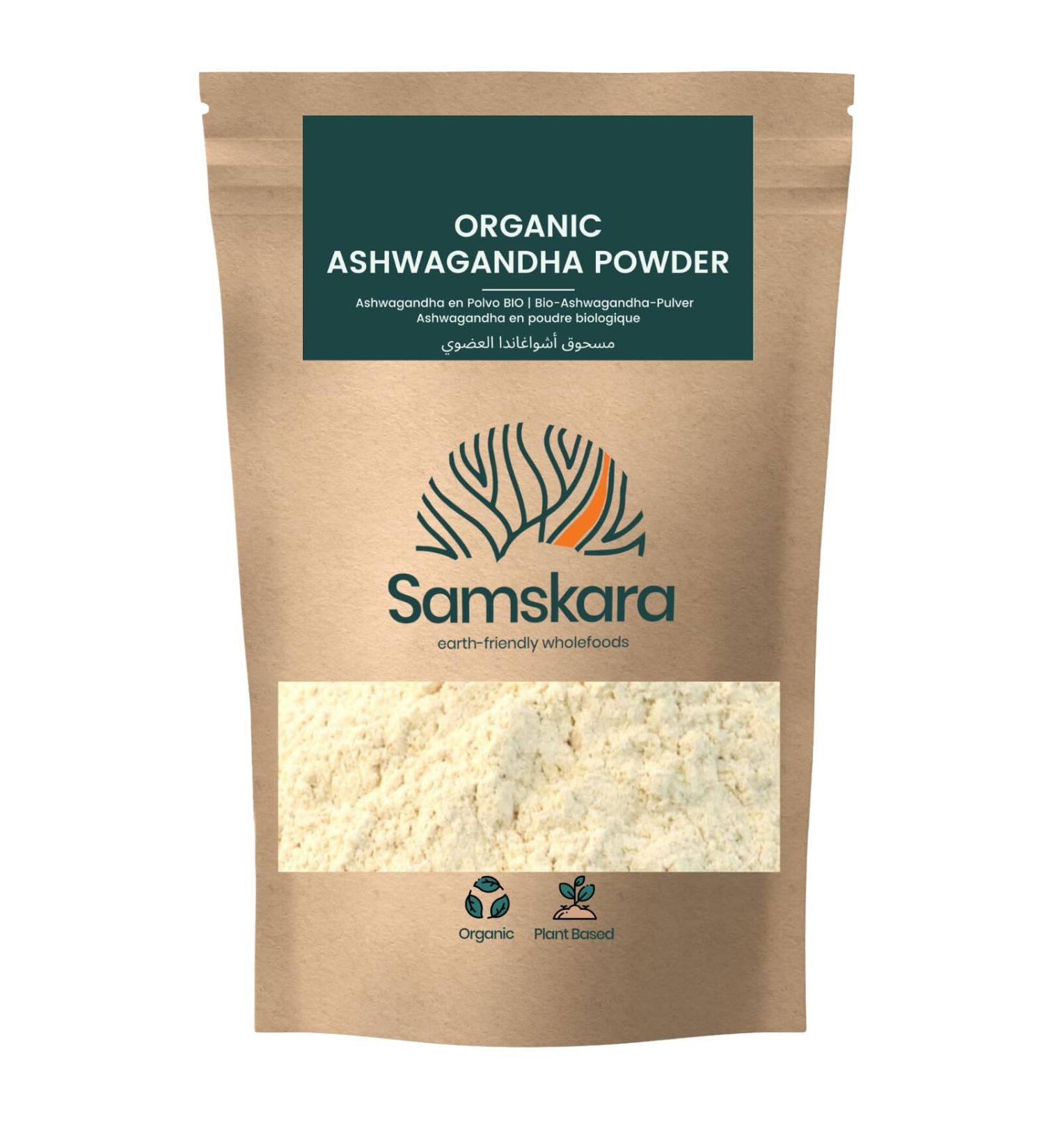  Samskara Ashwagandha Powder | Organic | Samskara food for thought (250g) - Buy Online on GoSupps.com