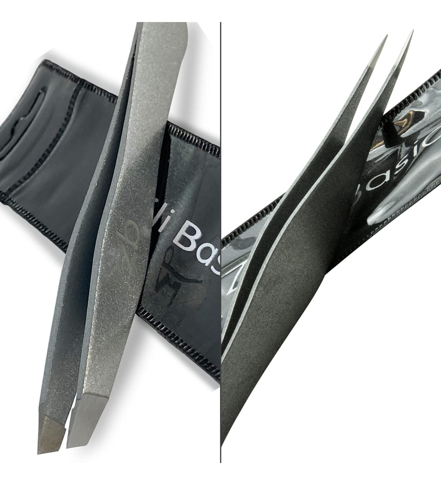 Zizzili Basics Tweezers - Surgical Grade Slant and Pointed Tweezer Bundle for Precision Hair Removal - Buy Online on GoSupps.com