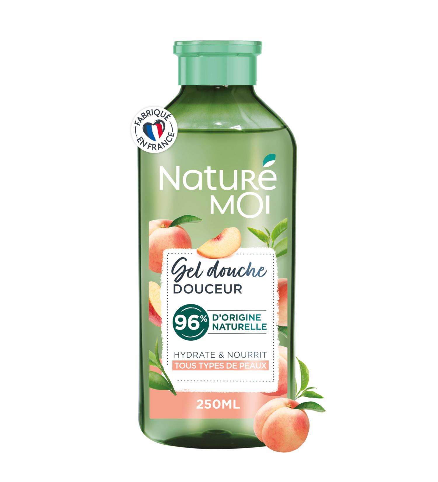  Natur moi Natur Moi - Gentle Shower Gel - Moisturises and Nourishes - All Skin Types - Peach and Green Tea - 96% Natural Origin - Recycled Bottle - 250ml - Made in France - Buy Online on GoSupps.com