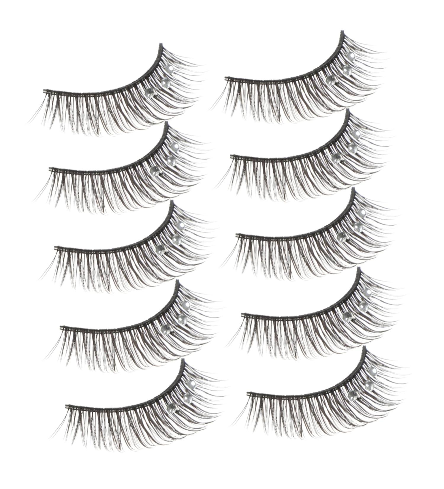 False Eyelashes Three diamonds 5 Pairs Fiber False Eyelashes Eyelash Natural Look Eyelash False Eyelashes Fluffy Natural False Eyelashes Fluffy Eyelash Fake Lashes Women Natural Eyelashes High-grade F - Buy Online on GoSupps.com