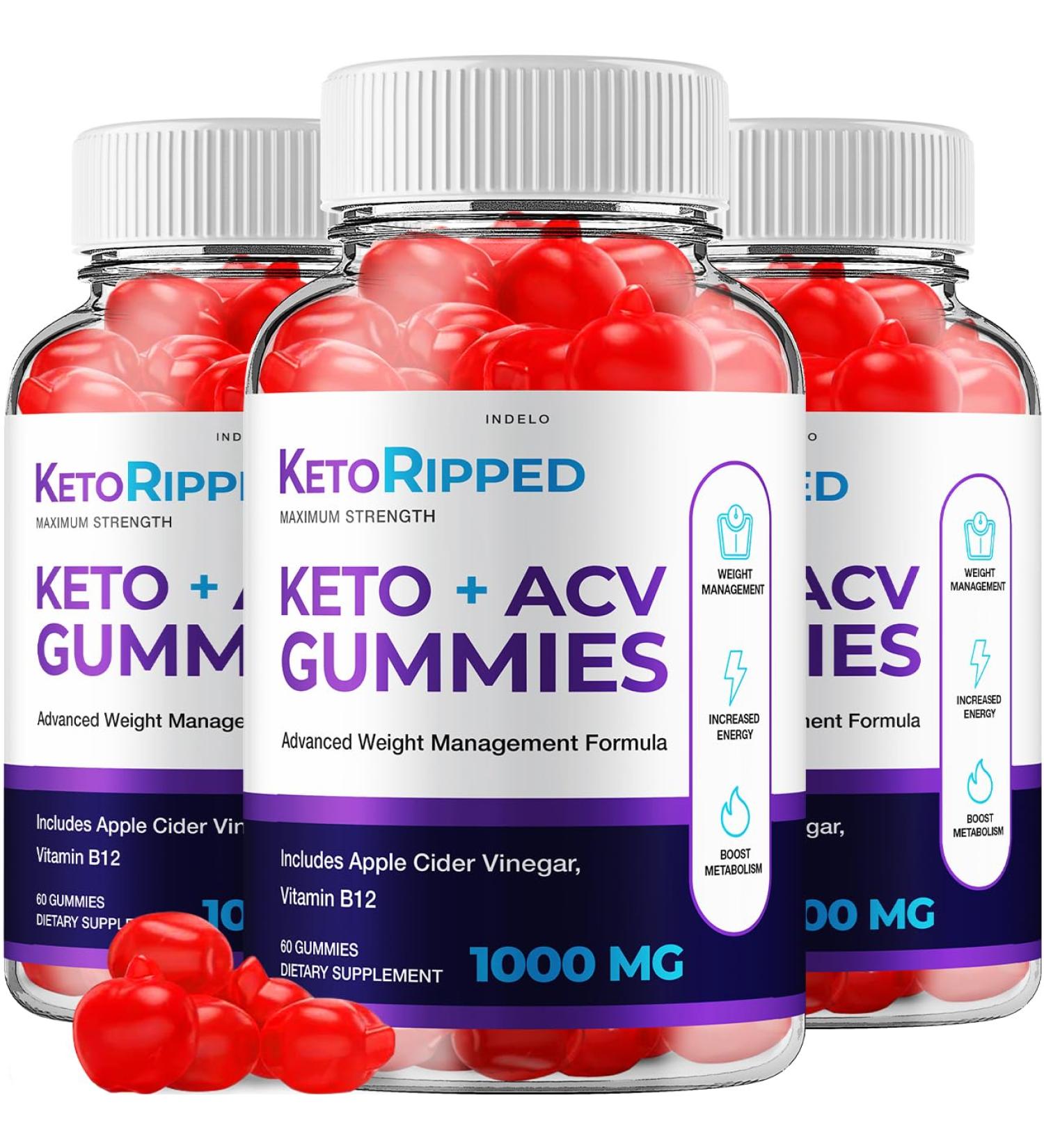 (3 Pack) Keto Ripped ACV Gummies - Advanced Formula Ripped Keto + ACV Gummies Apple Cider Vinegar Ripped ACV Gummies Dietary Supplement Reviews Extra Strength (180 Gummies) - Buy Online on GoSupps.com