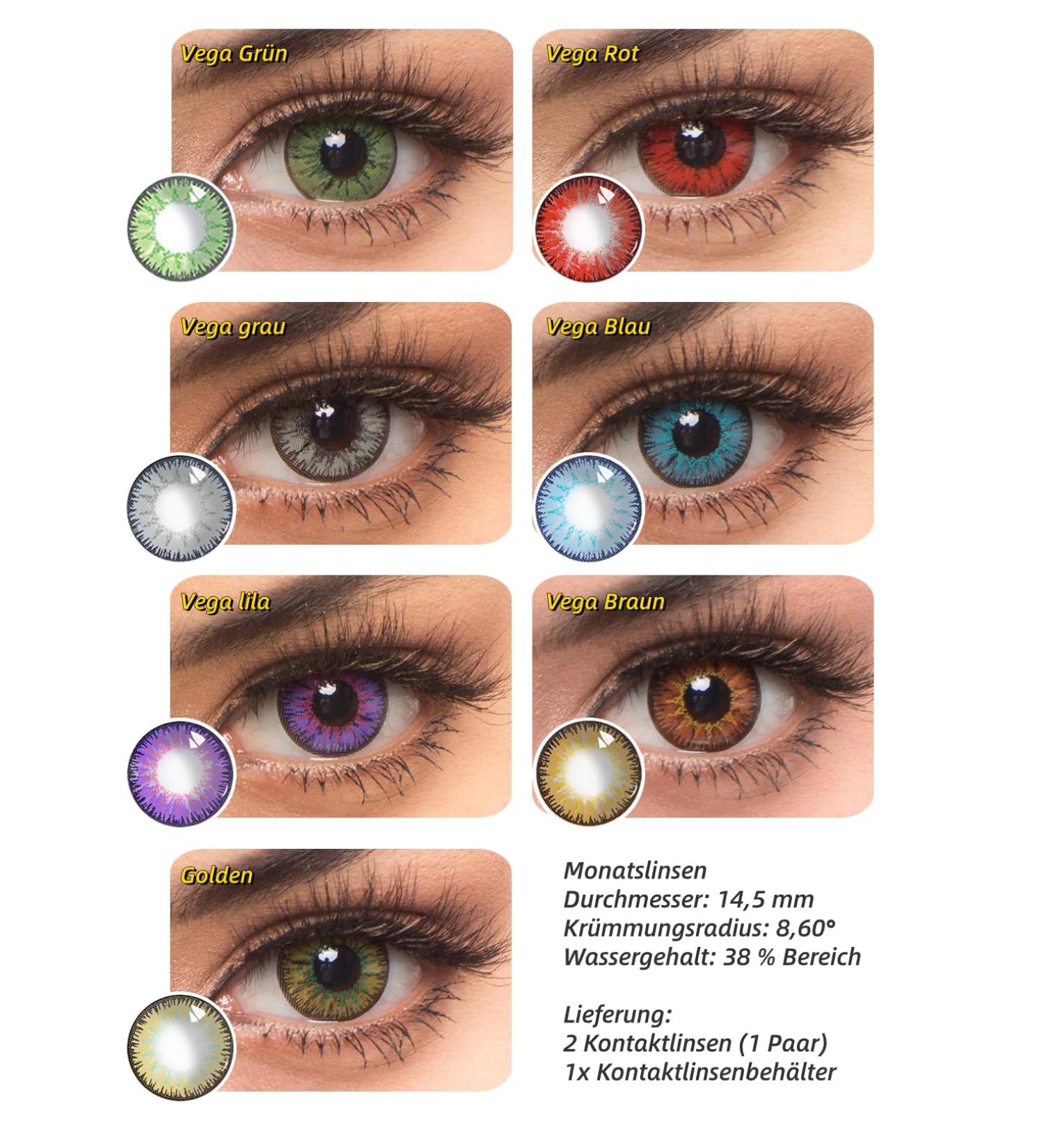 Vega Purple Colored Contact Lenses - Costume & Cosplay Accessories for Halloween Parties & Festivals - Buy Online on GoSupps.com