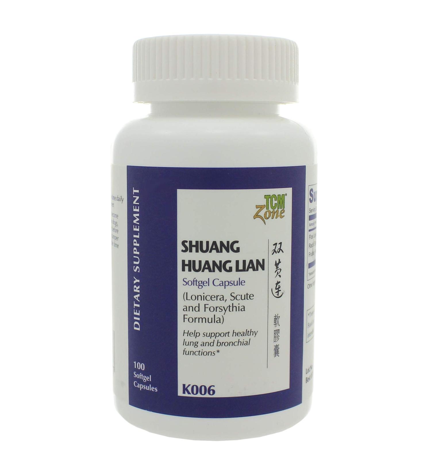 Kanion Shuang Huang Lian Softgels - 90 Capsules | Lonicera Scute and Forsythia Formula - Buy Online on GoSupps.com