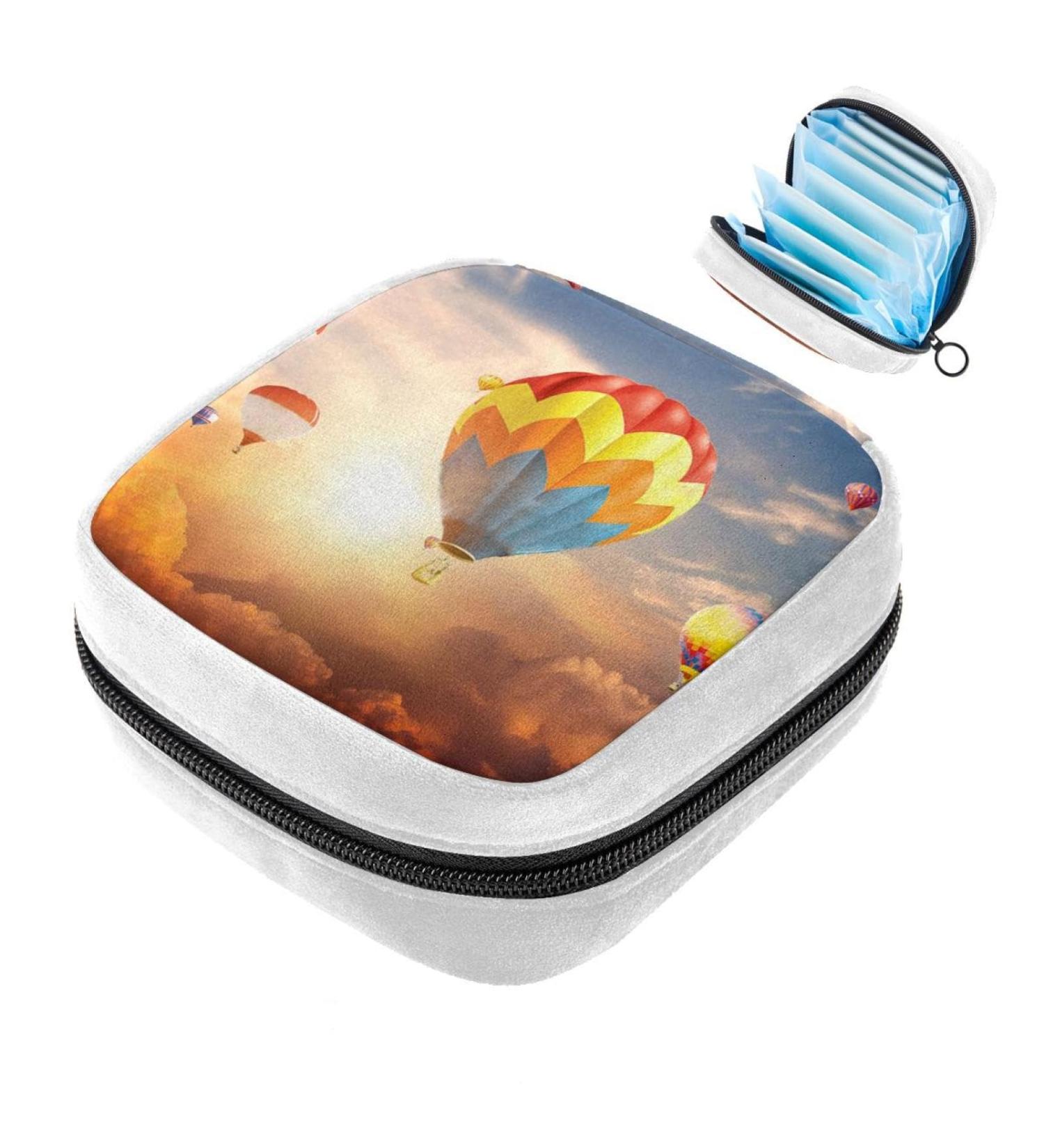 GIAPB Sanitary Napkin Storage Bag Period Bag Tampon Bag Makeup Bag Pad Pouch Balloon Hotair Landscape Picture Color1351 - Buy Online on GoSupps.com
