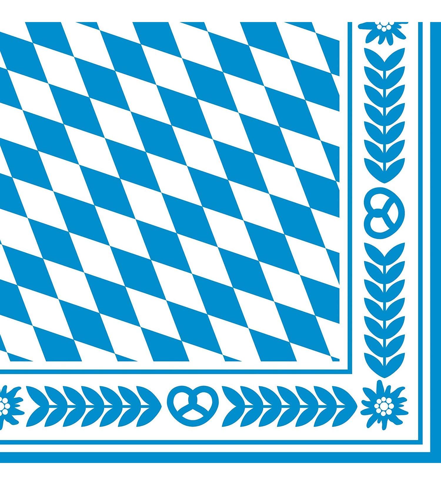 Susy Card 11095262 Napkin Bavarian Diamond Blue/White 33 x 33 cm Napkins medium 33 x 33 cm