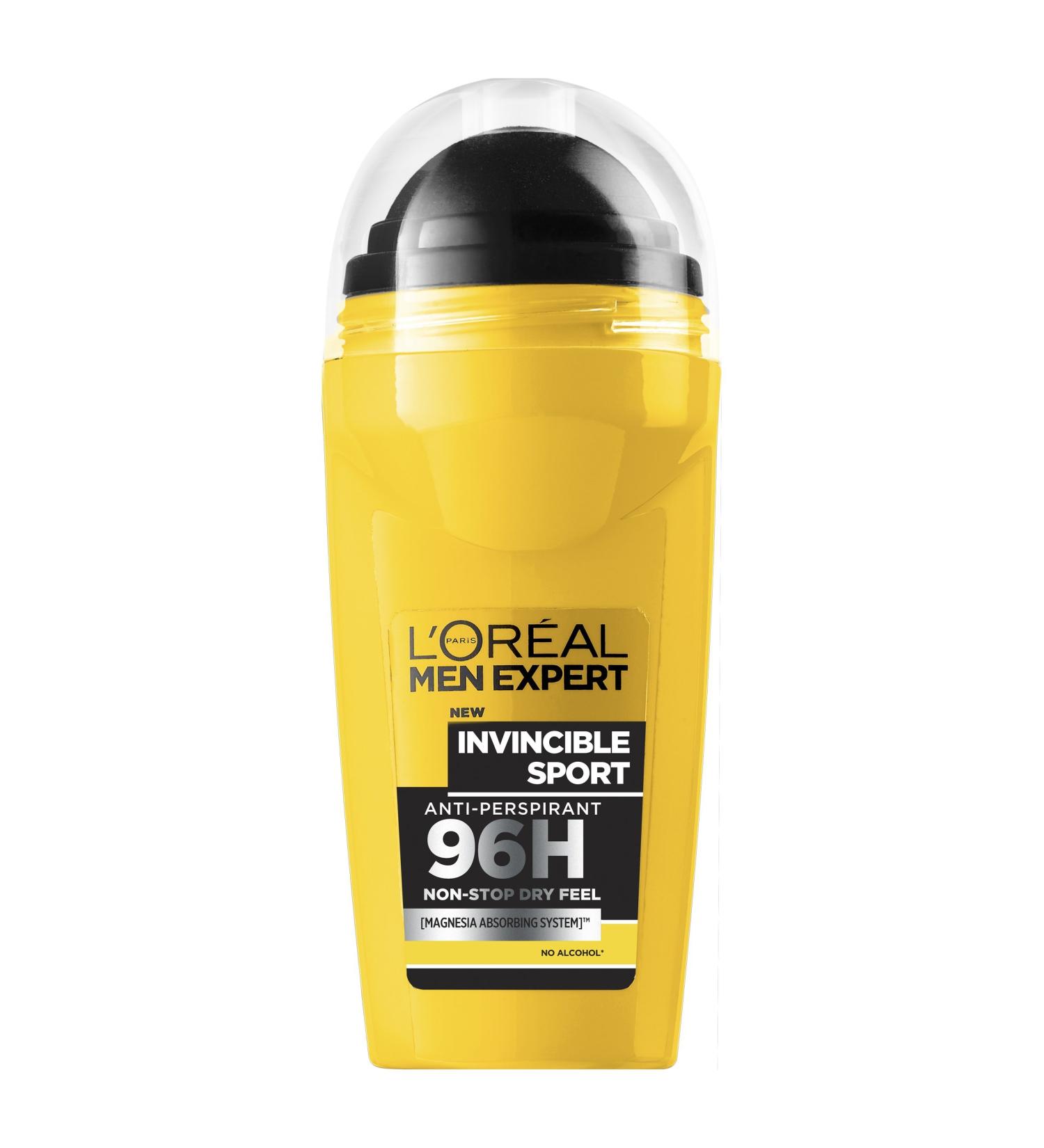 Men Expert Invincible Sport 96H Anti-Perspirant Deodorant 6 x 50 ml 50 ml (Pack of 6)