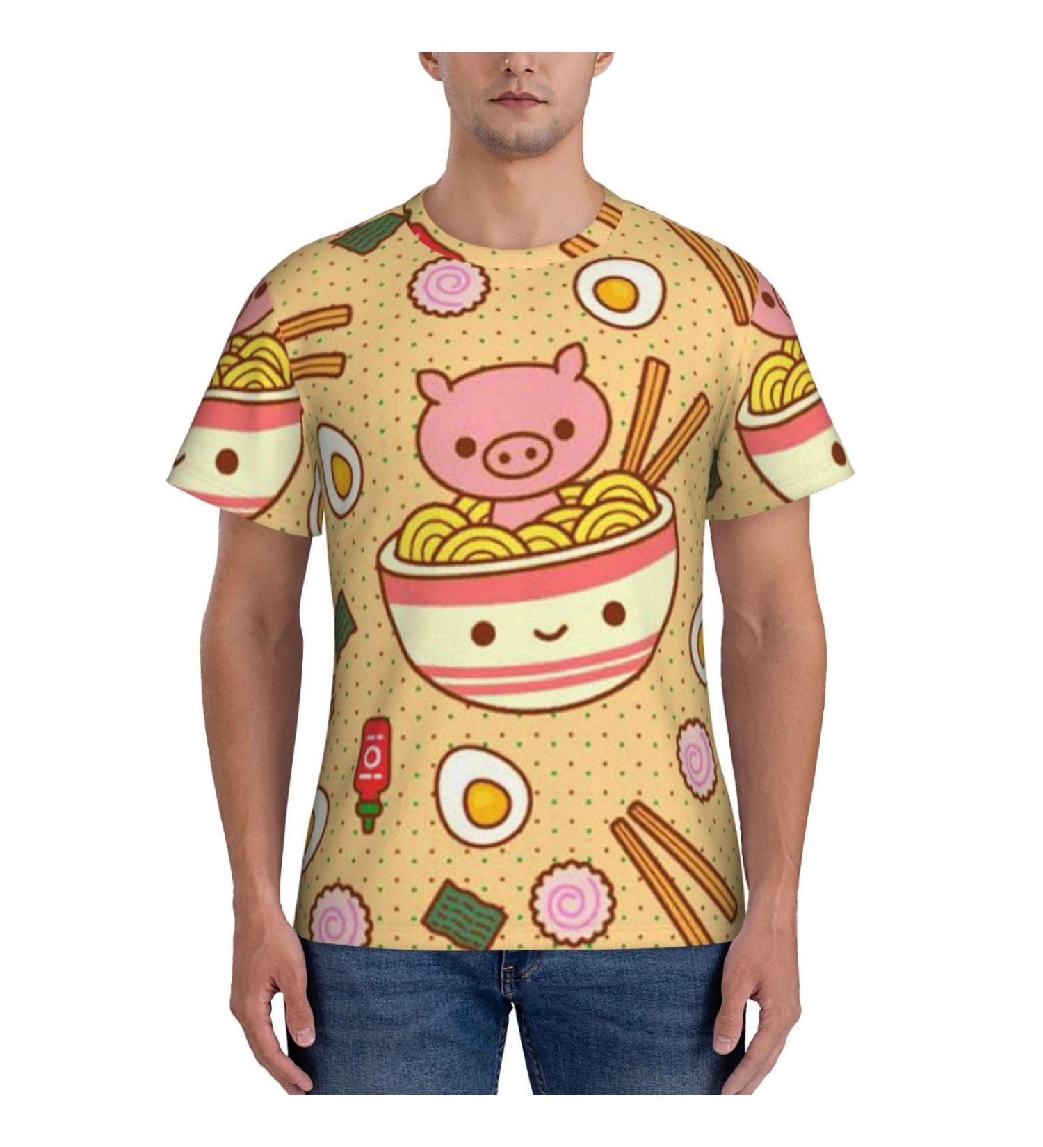 Delicious Sweet Ramen Men's T Shirt - Fashionable Graphic Tee Lightweight and Breathable Casual Summer Shirt Comfortable T-Shirt Short Sleeve Tee Crew Neck Shirt Delicious Sweet Ramen XXL - Buy Online on GoSupps.com