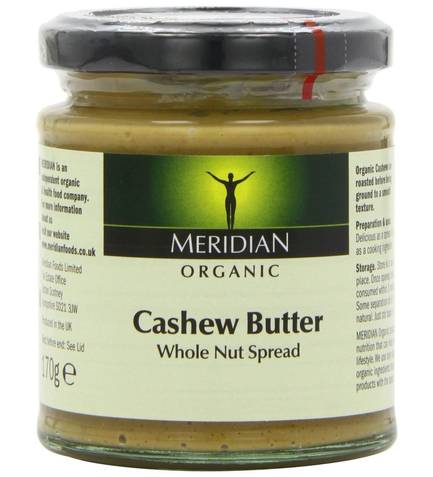 Meridian Cashew Butter Smooth Organic 1 X 170G