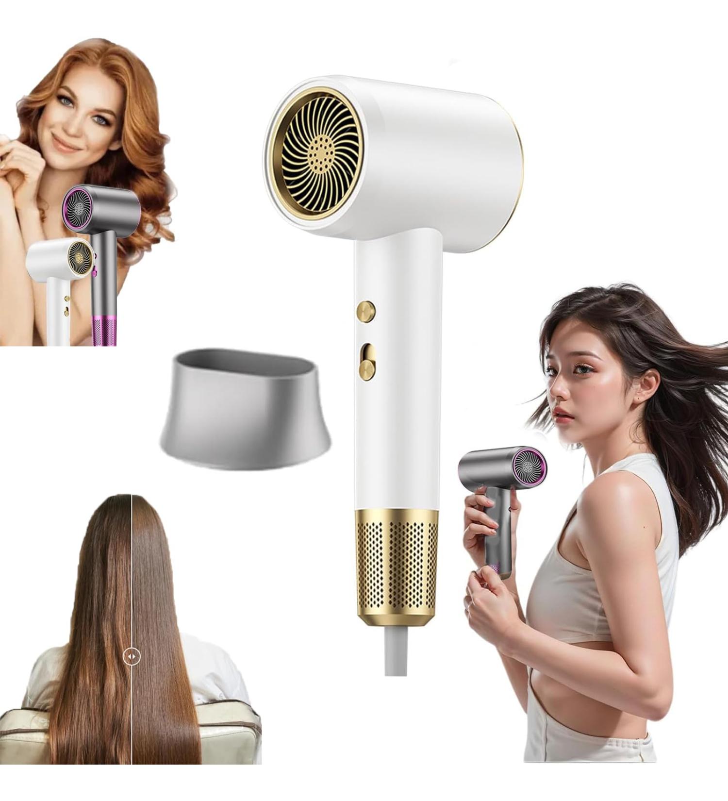 Numoya Hair Dryer 2000w Adjustable Speed Numoya Jetspeed Hair Dryer Protable Blow Dryer with Diffuser for Curly Hair Fast Drying & Reduce Frizz for All Hair Travel Size (White) - Buy Online on GoSupps.com