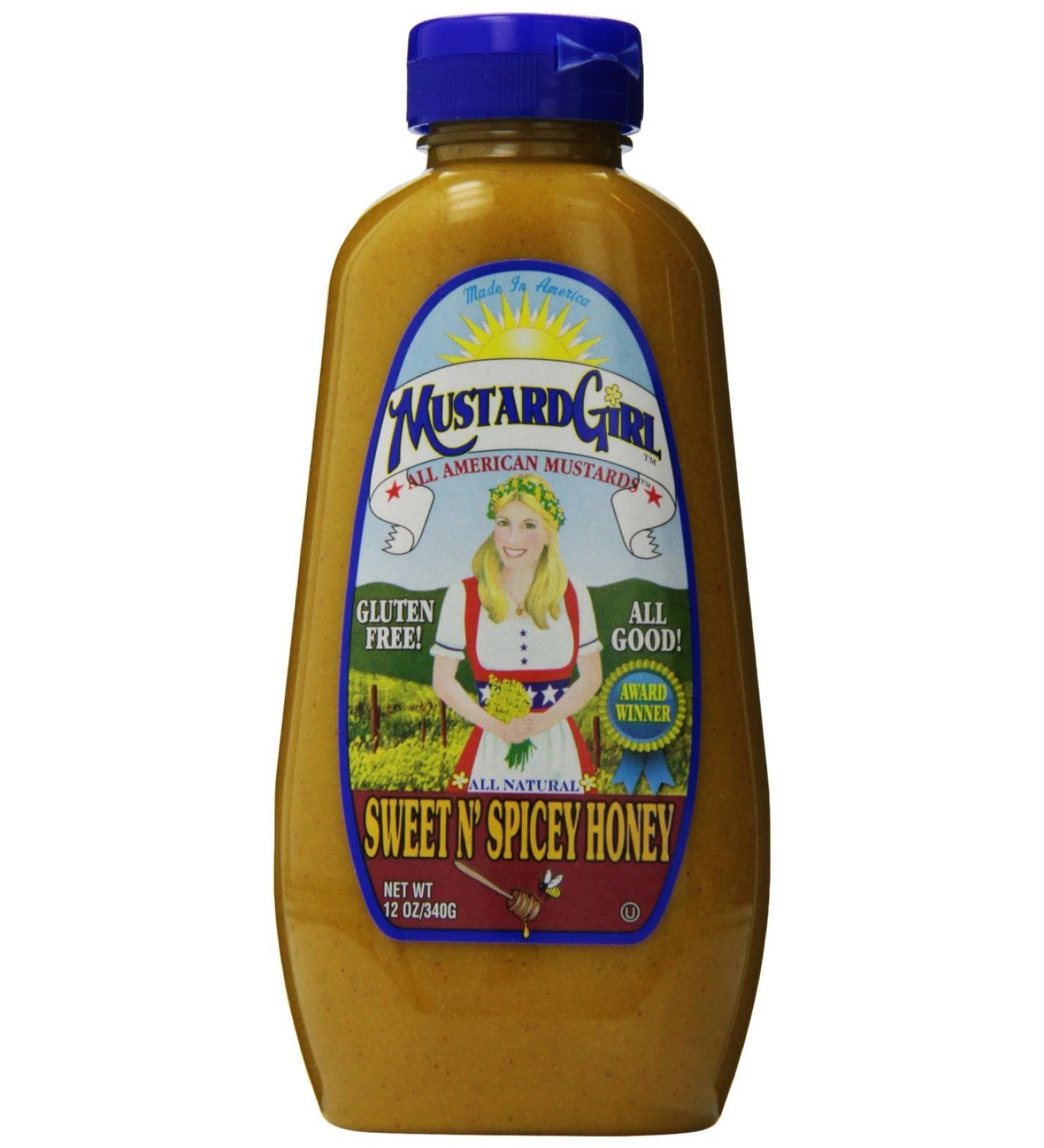Mustard Girl All American Sweet N Spicey Honey Mustard Condiment - 12 Ounce - Buy Online on GoSupps.com