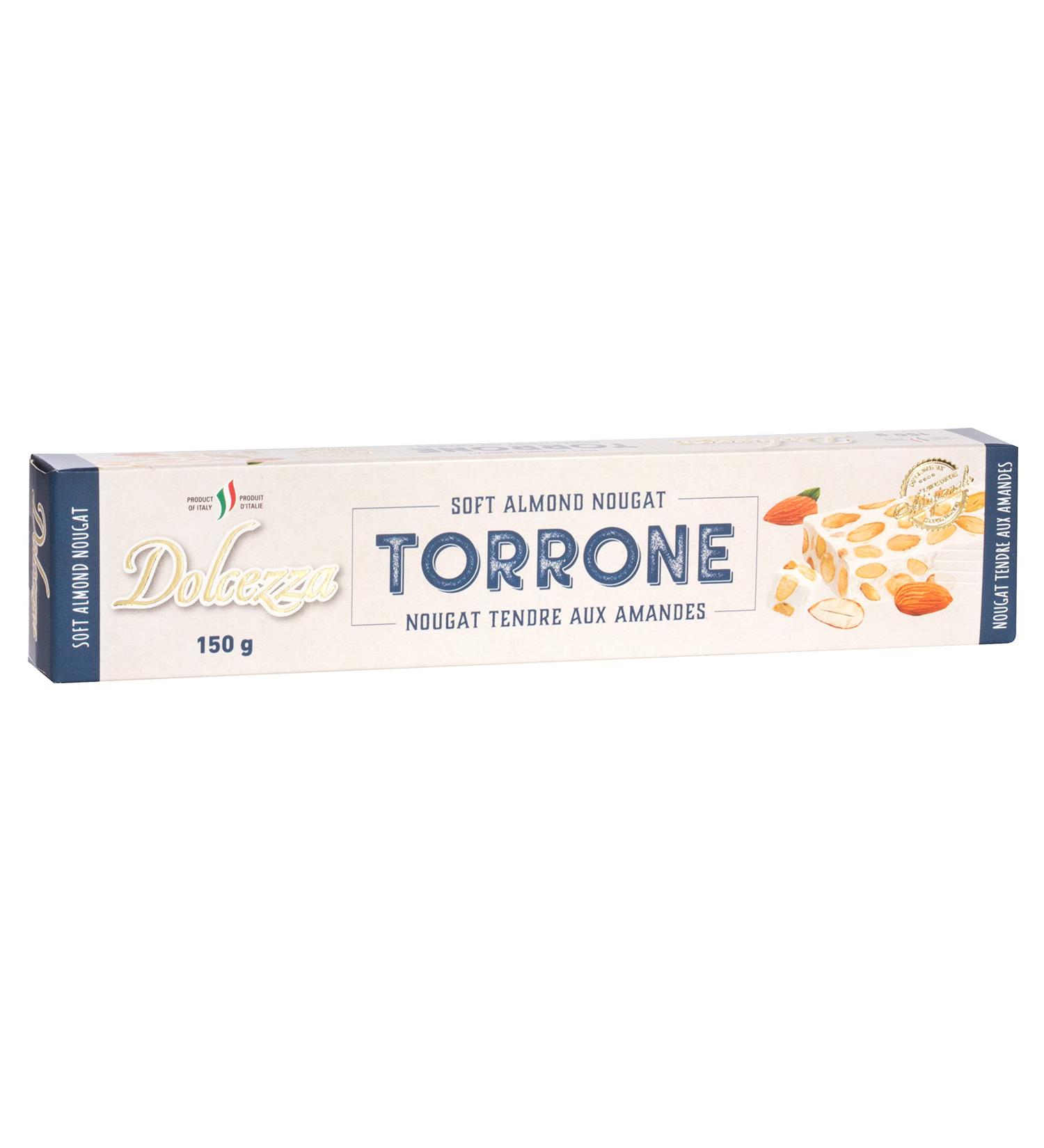 Dolcezza Torrone Soft Almond Nougat White with Light Brown Almond White with light brown - Buy Online on GoSupps.com