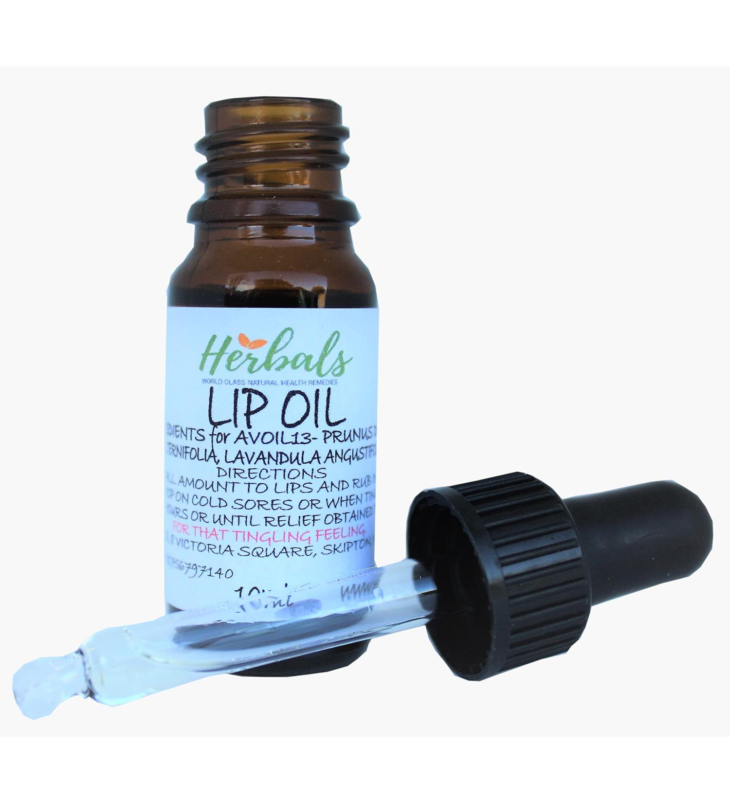Cold Sore Lip Oil - Natural Herbal Treatment for Fast Relief - Vegan Formula - Buy Online on GoSupps.com
