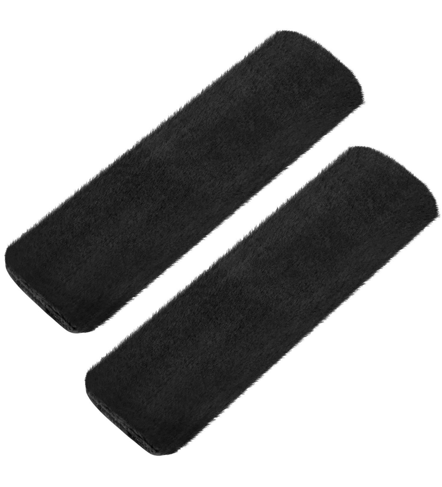 Aomig 2 Pack Seat Belt Pads - Premium Car Shoulder Protectors for Children & Adults | Comfort Neck Support & Padding for Travel - B-Black - Buy Online on GoSupps.com