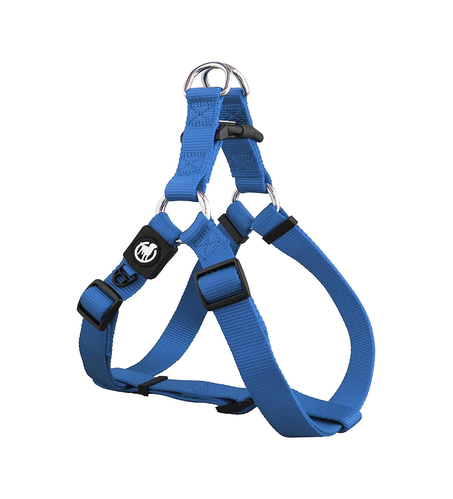 DDOXX Nylon Step-In Dog Harness | Adjustable Chest Puppy Harness | XXS Light Blue (1.0 x 26-35 cm) | International Shipping - Buy Online on GoSupps.com
