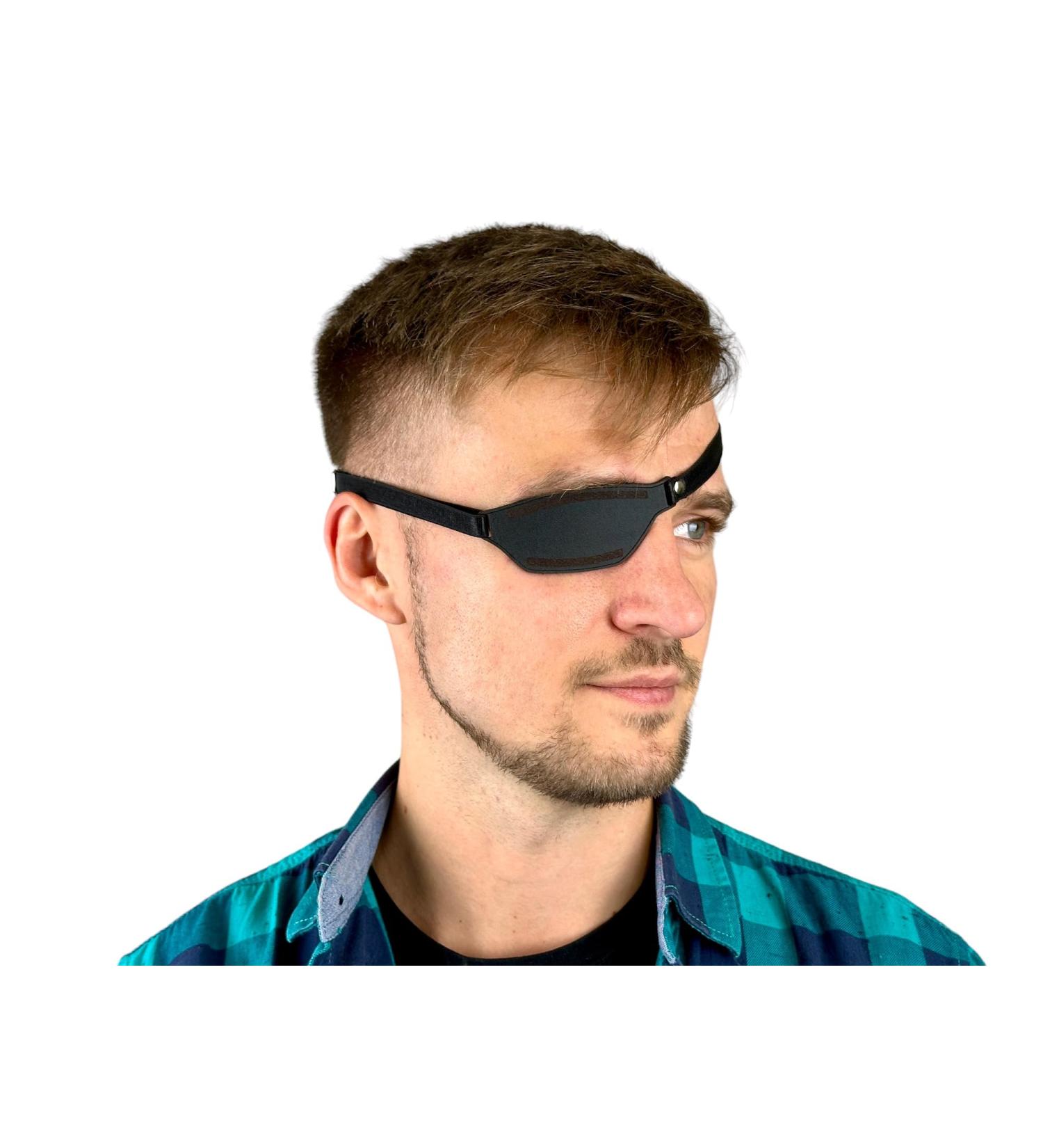 Buy Premium Leather Eye Patch for Men & Women | Slim Design for Left Eye - Stylish & Comfortable - Buy Online on GoSupps.com