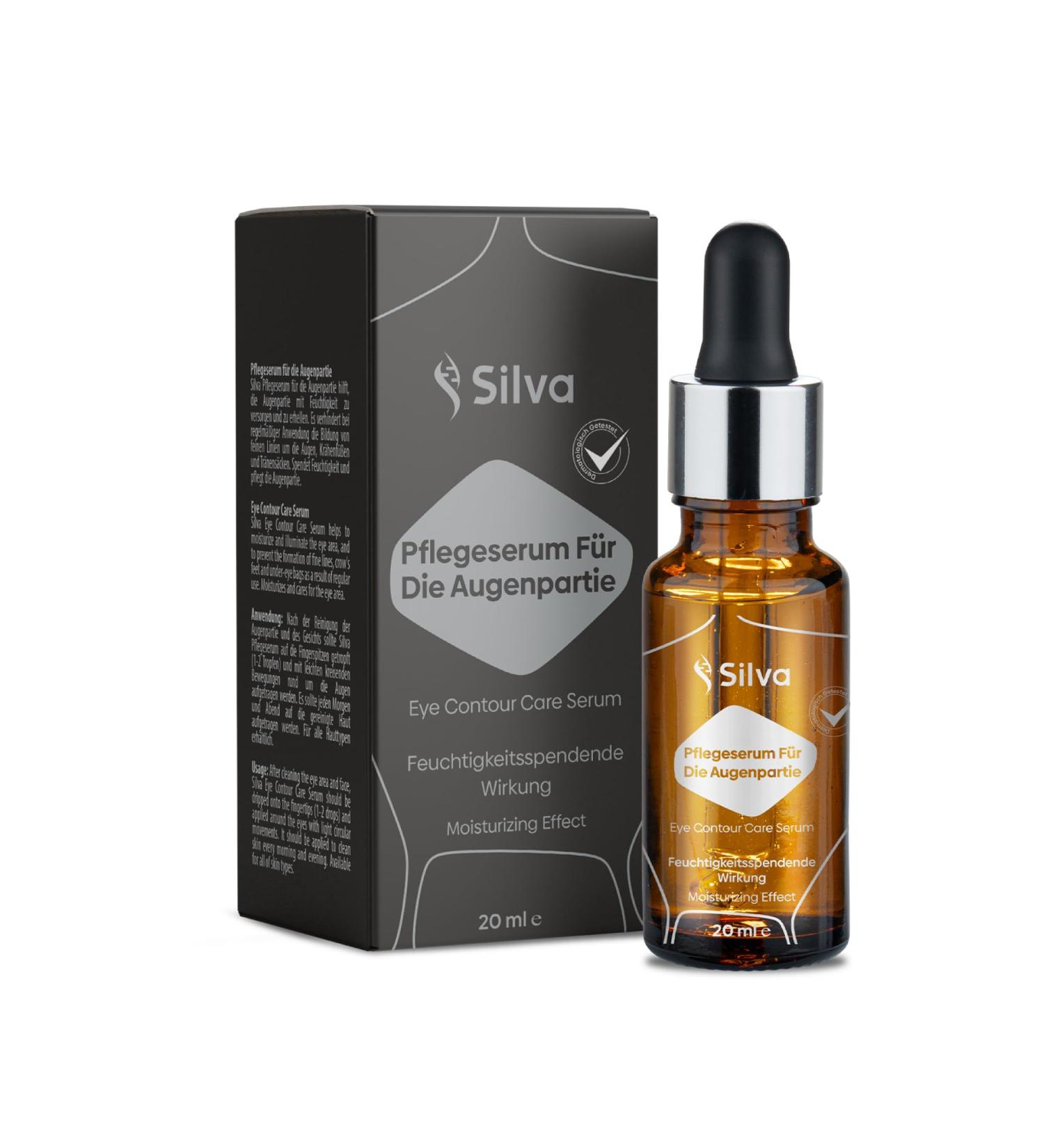  Silva Vitamin C Facial Serum | 10% Concentrated Vitamin C | Facial Care for Pigmentation and Age Spots | Facial Cleansing for Acne and Blemishes | Skin Care (Eye Serum 20ml) - Buy Online on GoSupps.com