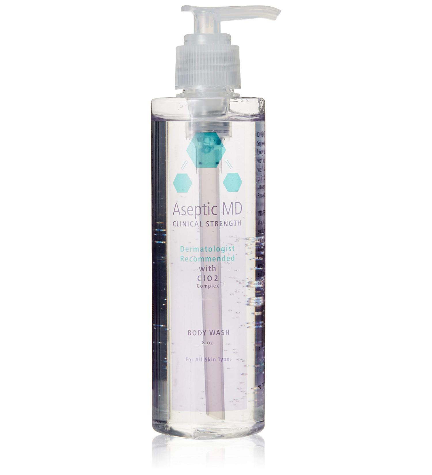 Aseptic MD Body Wash 8.0 oz - Gentle, Hypoallergenic & Fragrance-Free Formula for All Skin Types - Buy Online on GoSupps.com