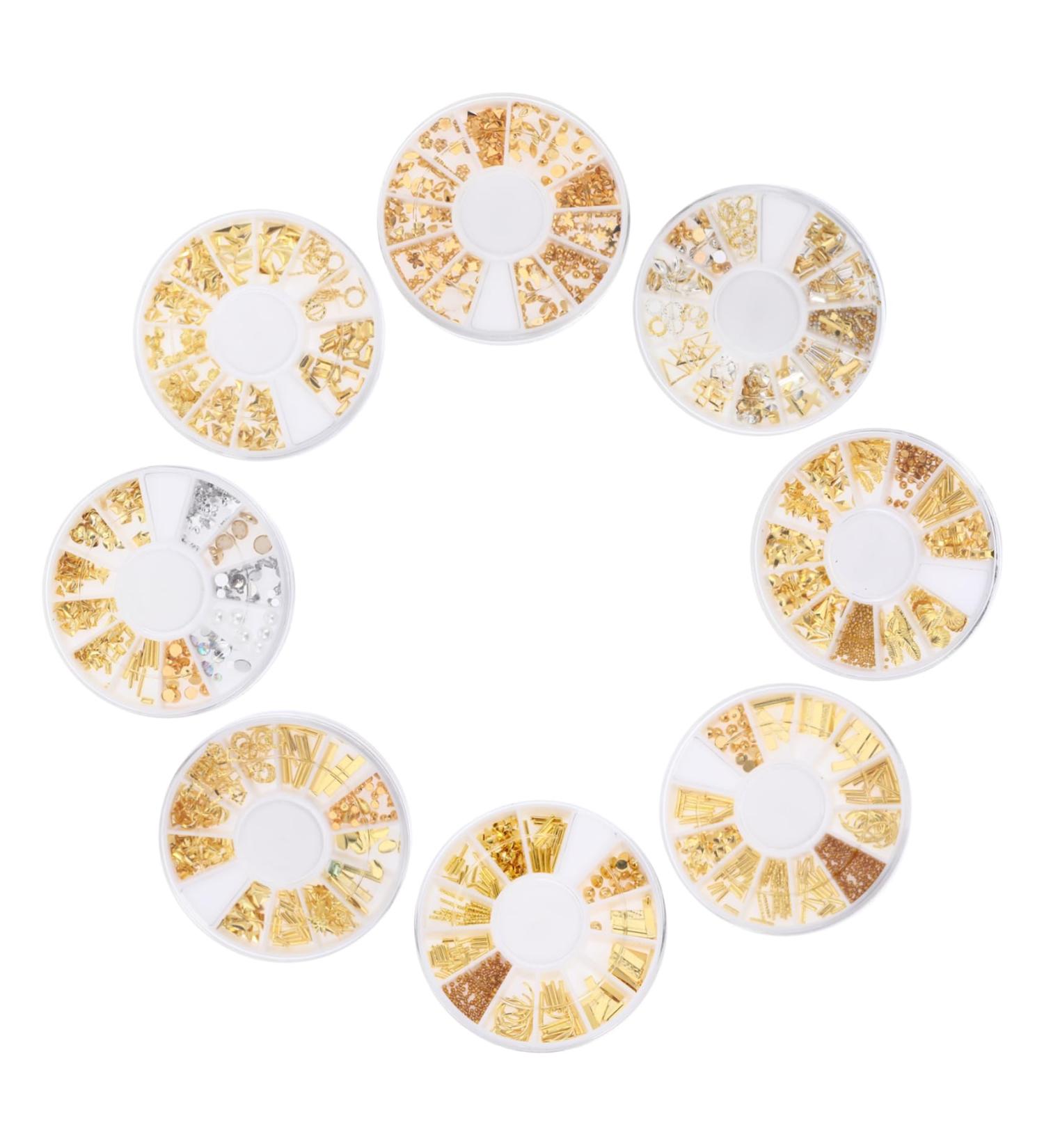 Healeved 8 Boxes Alloy Nail Decoration Nail Polish Accessories Metal Decor Rivet Nail Diy Manicure Ornament Nail Accessories Nail Confetti Glitter Metal Trim Plastic Nail Supplies Japanese - Buy Online on GoSupps.com