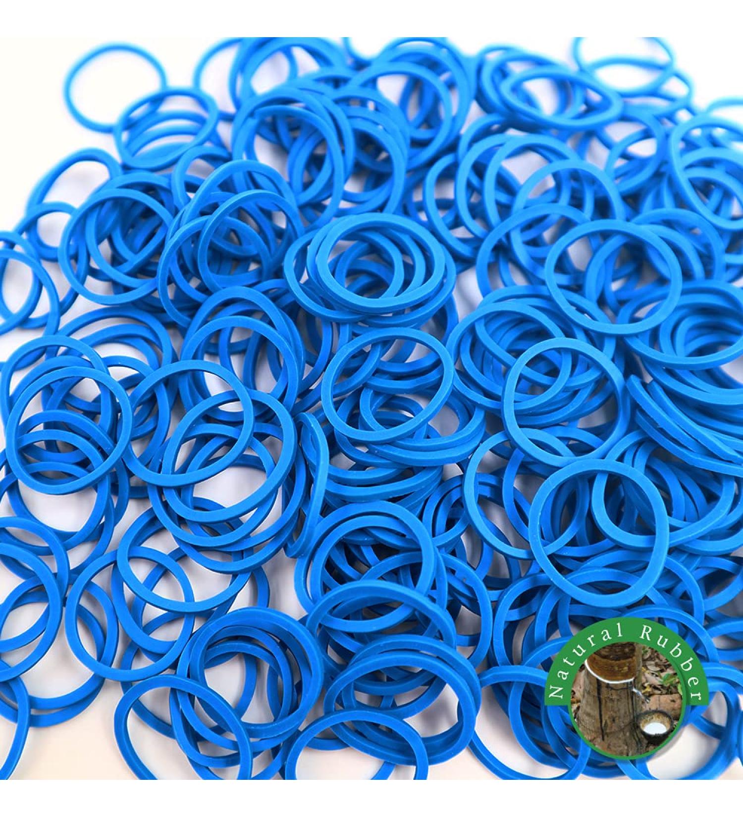 Mini Size Blue Rubber Bands 1000 Pcs - Premium Quality Hair Ties from Vietnam - Buy Online on GoSupps.com