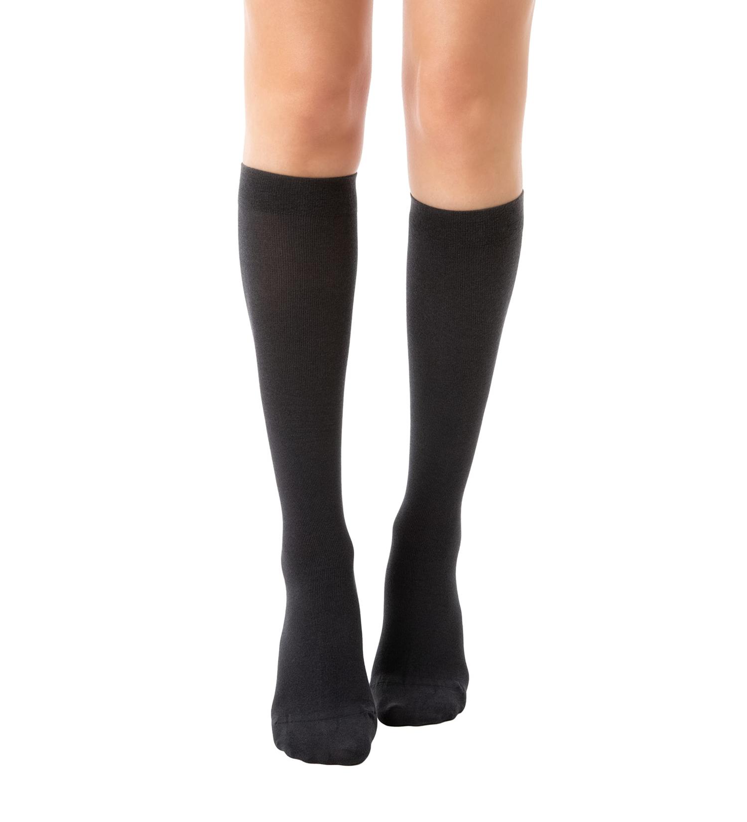 Relaxsan 815 Compression Stockings for Men & Women | 18-22 mmHg Knee-High Support Stockings - XXL Smoke | Lightweight Cotton - Buy Online on GoSupps.com